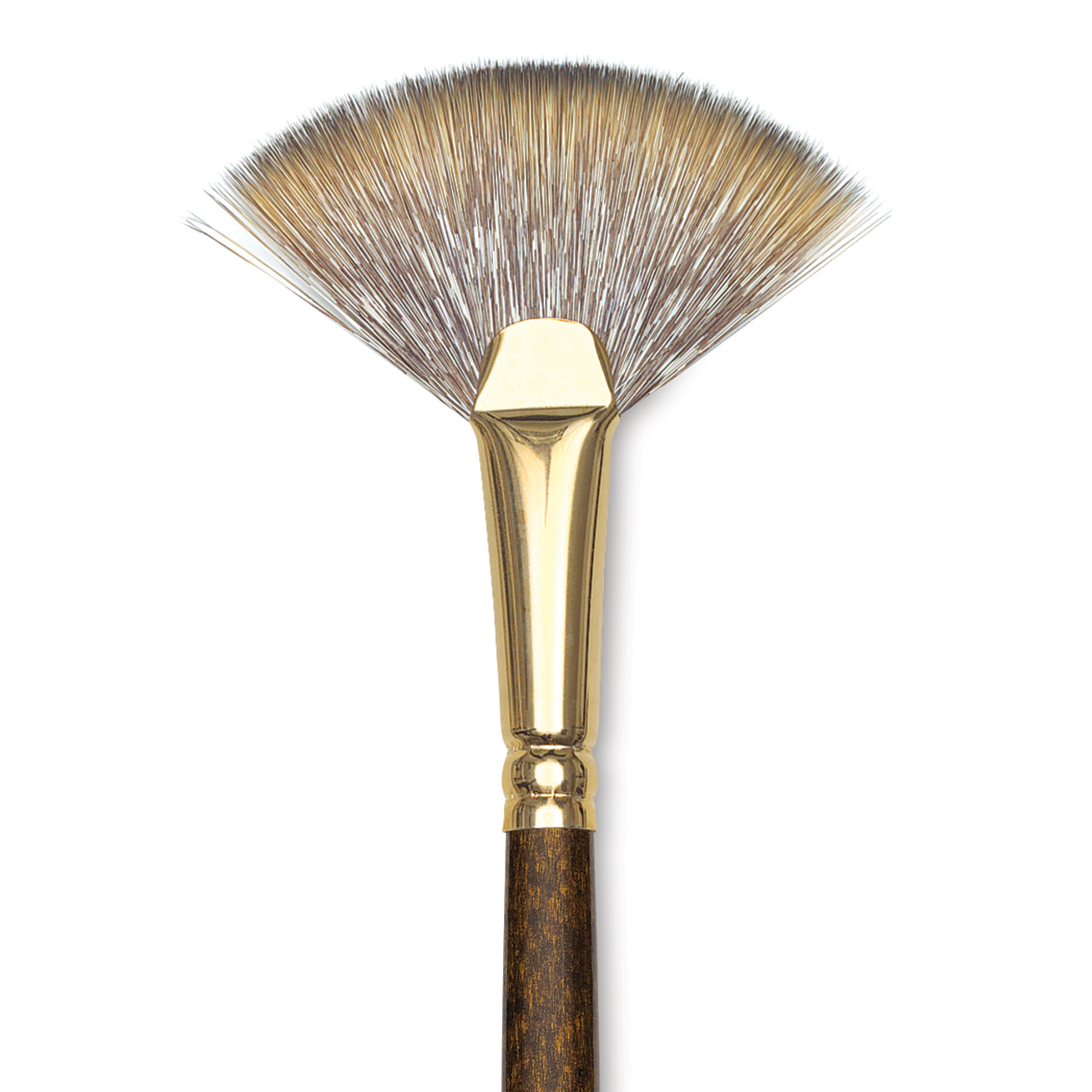 Winsor & Newton Monarch Mongoose Brush - Fan, Long Handle, Size 6