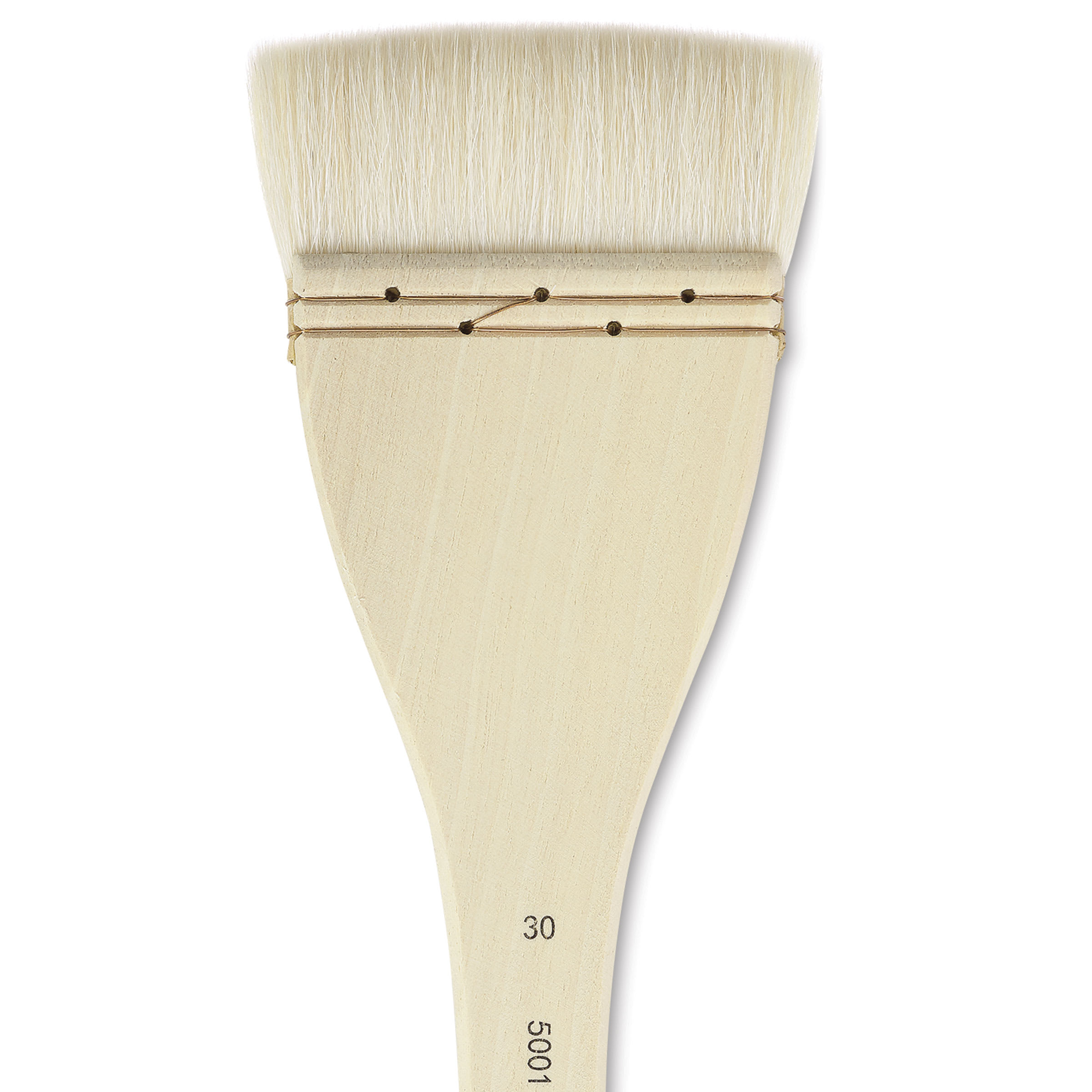 Silver Brush Atelier Flat Hake Brush - Size 30, Long Handle