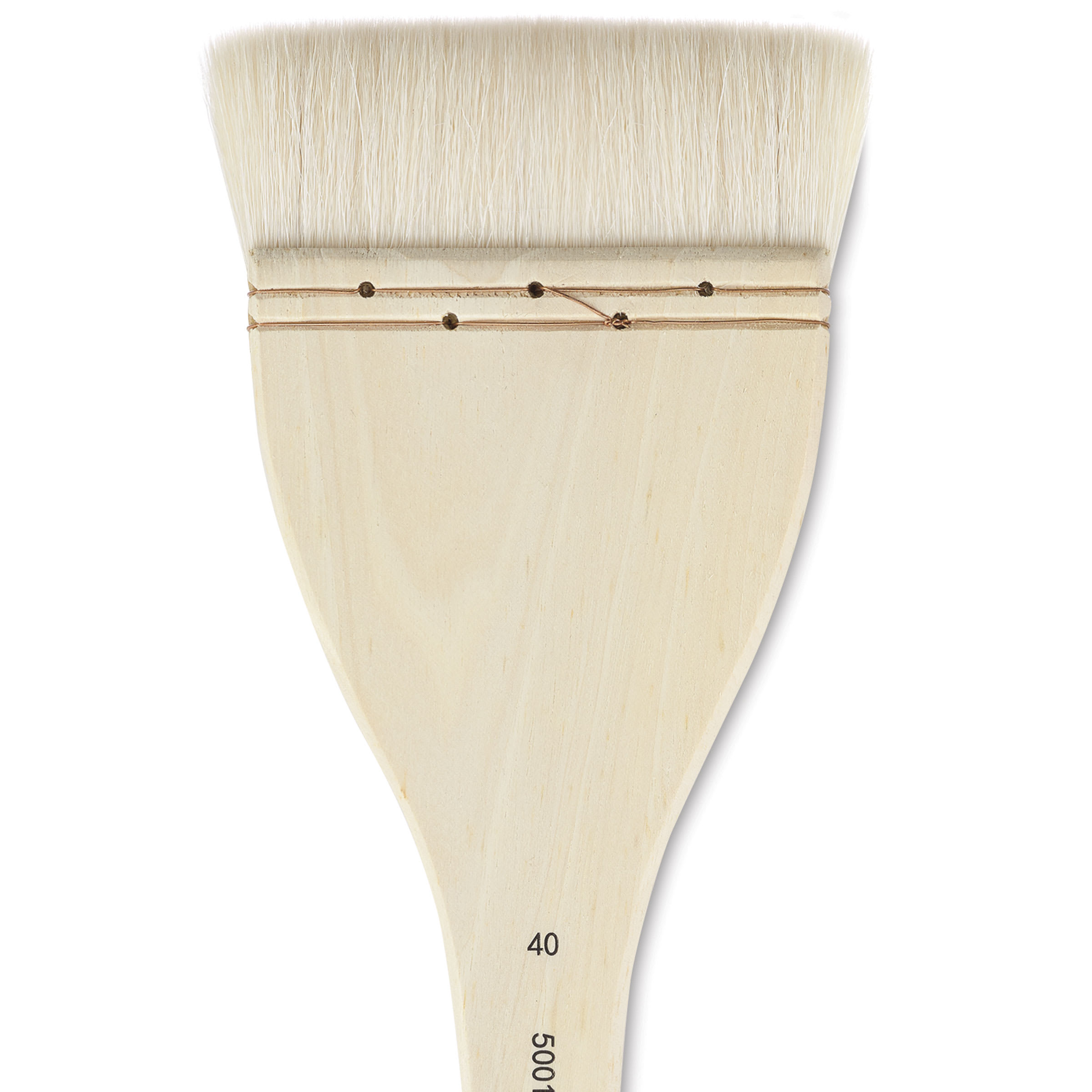 Silver Brush Atelier Flat Hake Brush - Size 40, Long Handle