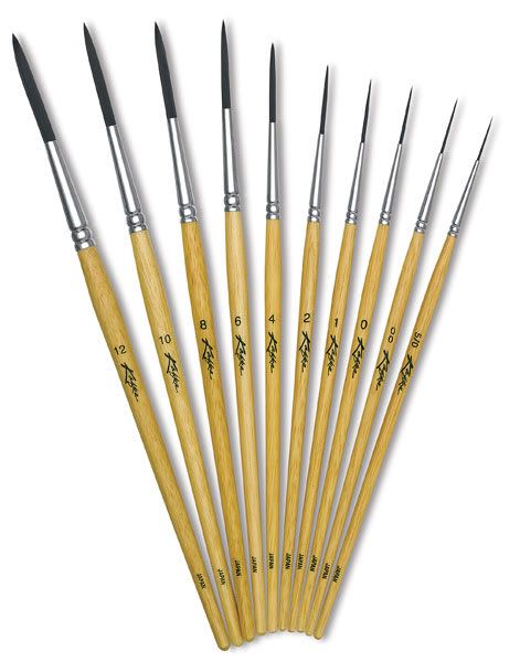 Kafka Design Scriptliner Brush Set - Set of 10