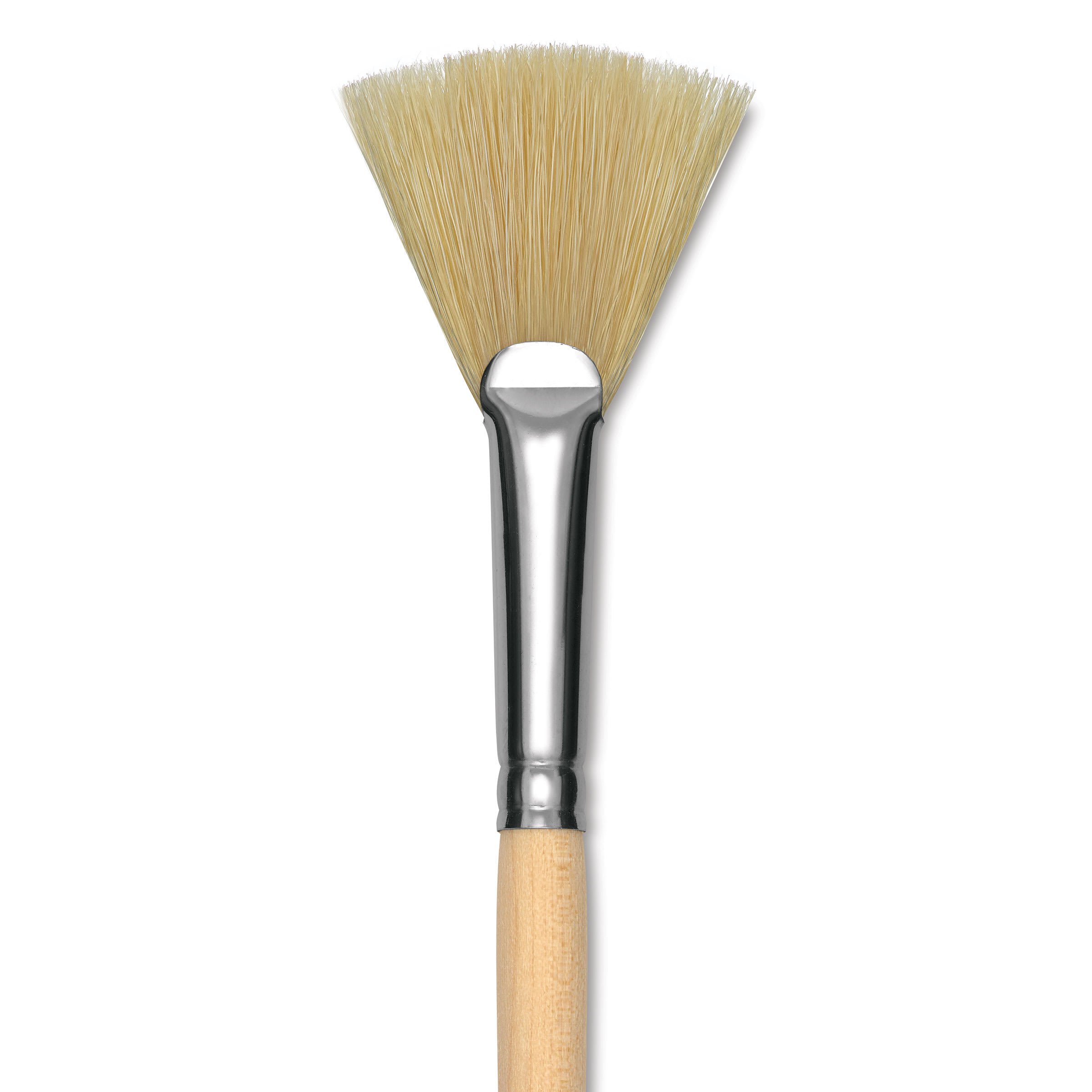 Dynasty Encaustic Brush - Fan, Short Handle, Size 6