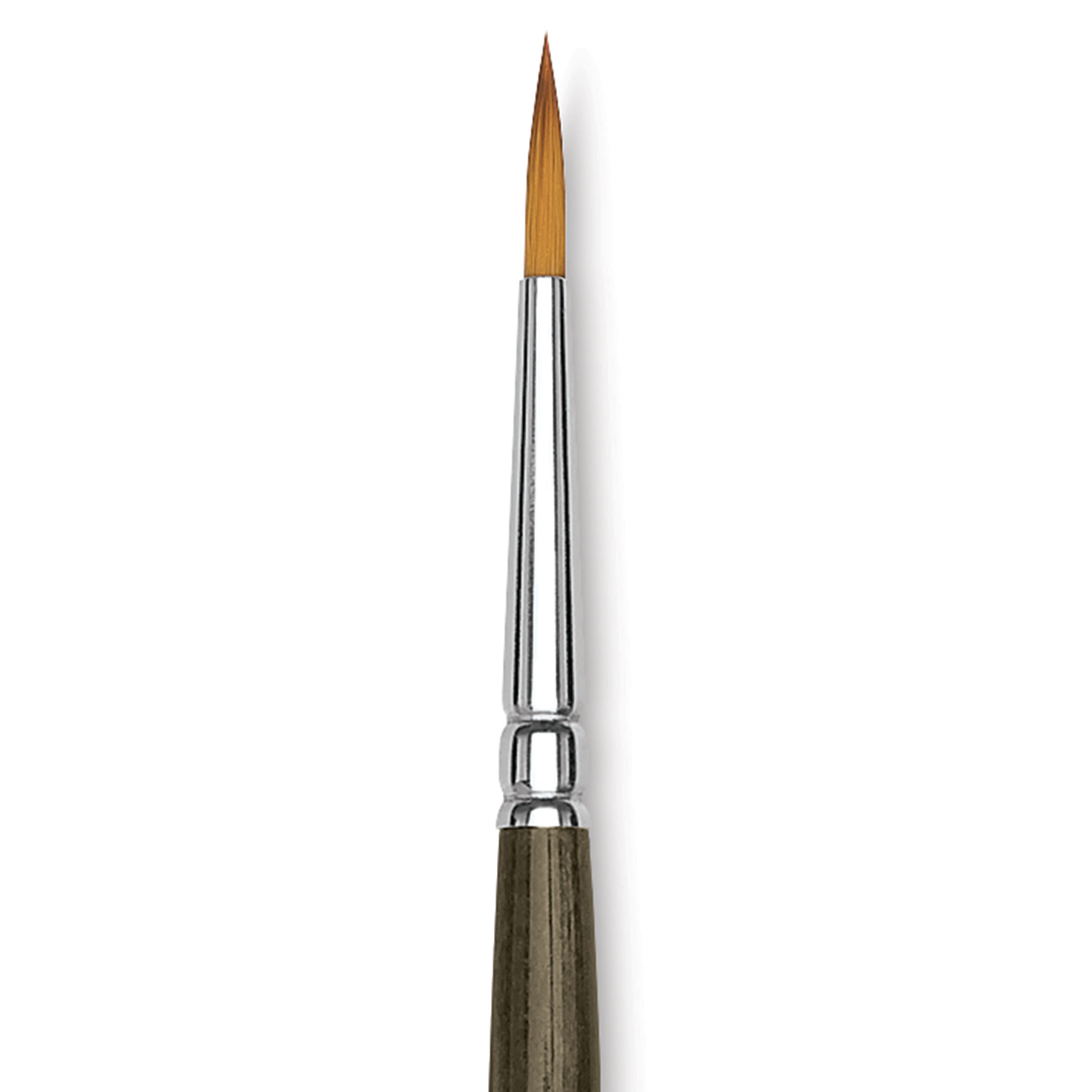 Blick Studio Short Handle Synthetic Brush - Round, Black Handle, Size 2