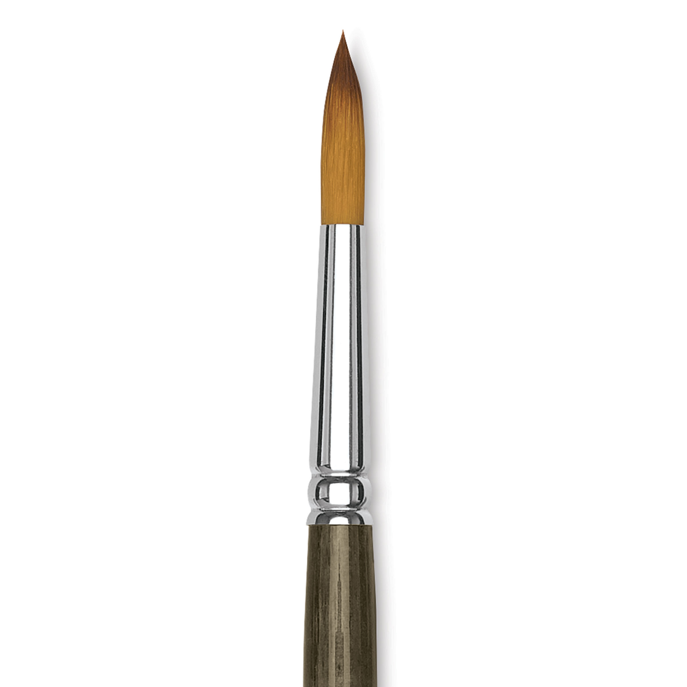 Blick Studio Short Handle Synthetic Brush - Round, Black Handle, Size 10