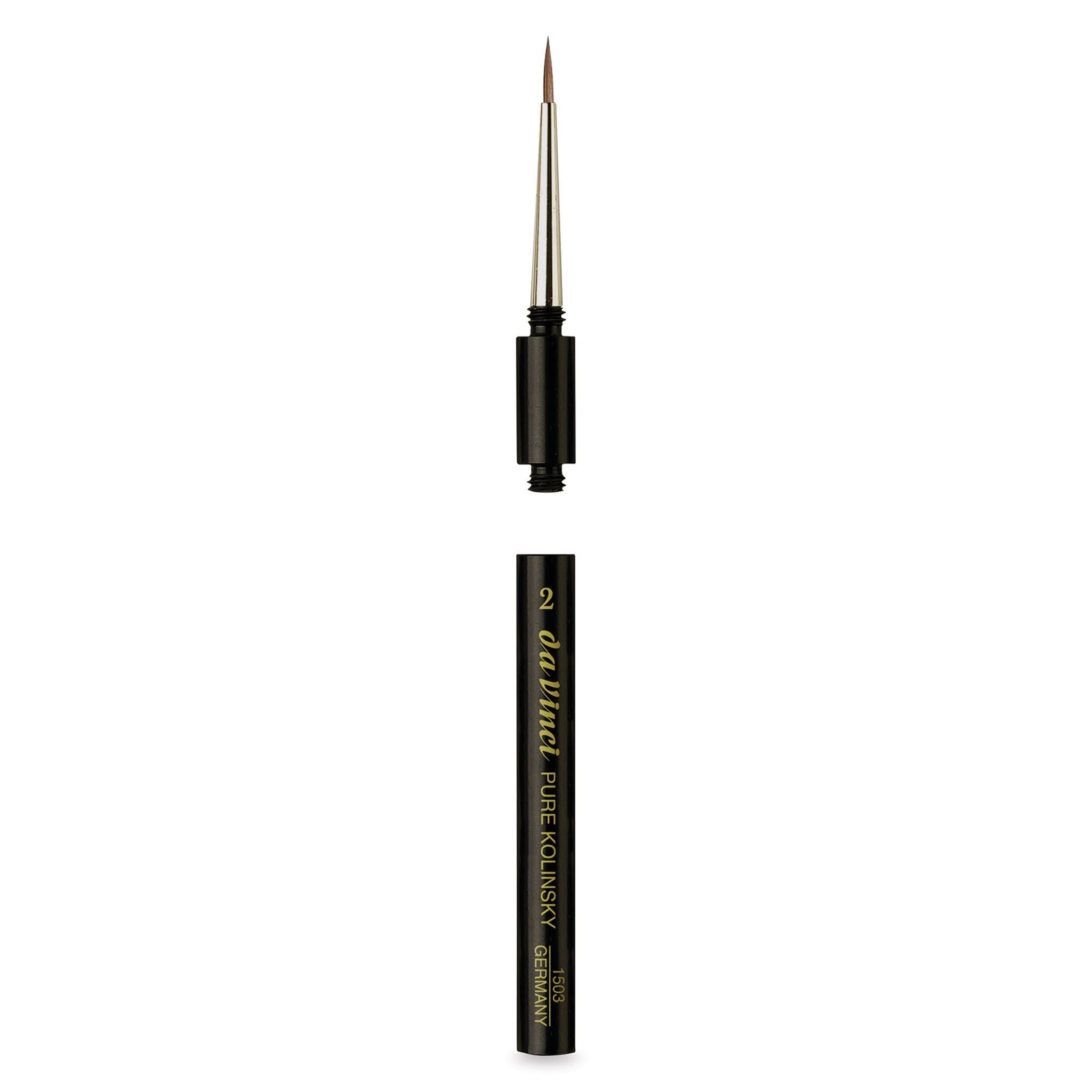 Da Vinci Maestro Kolinsky Brush - Travel Round, Short Handle, Size 2