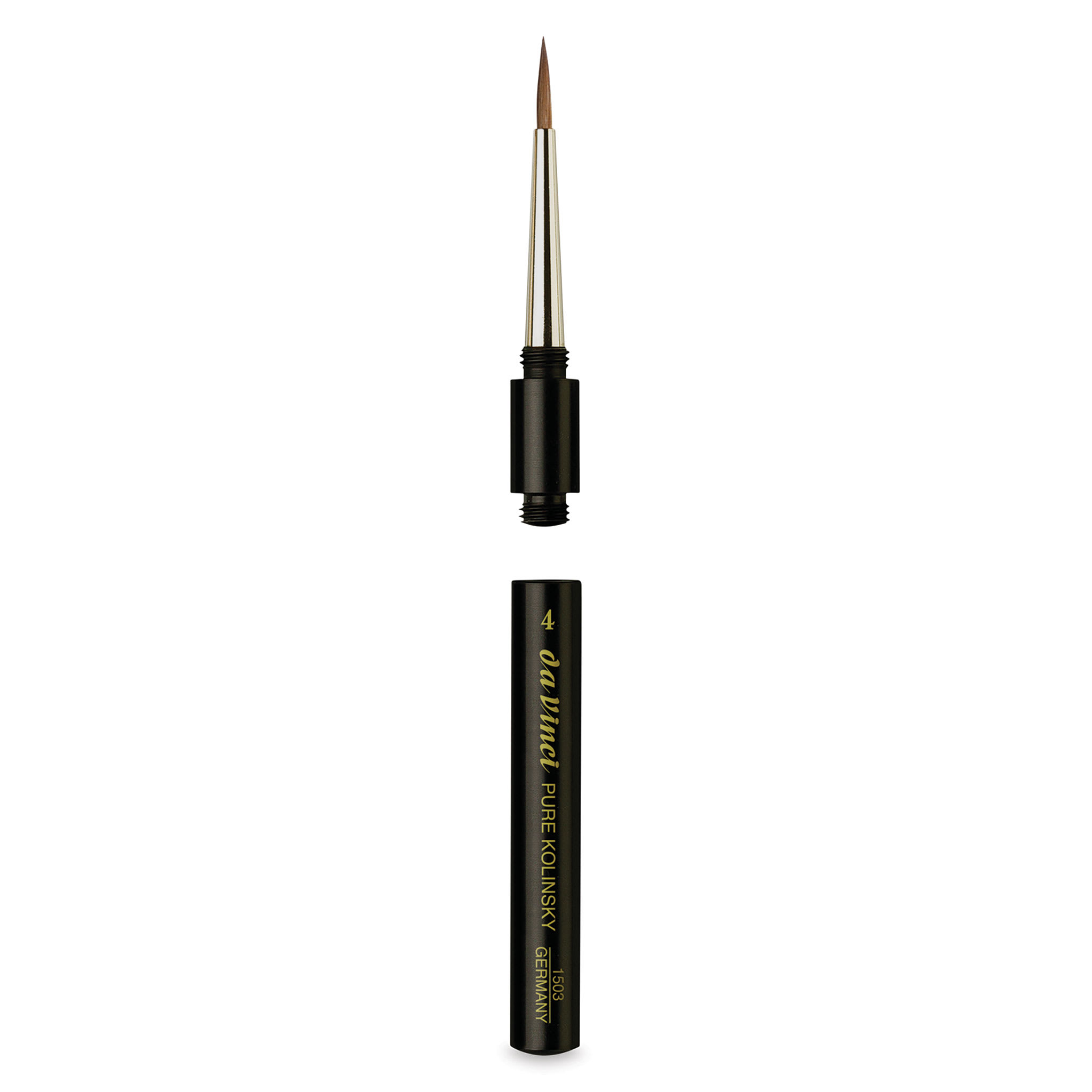 Da Vinci Maestro Kolinsky Brush - Travel Round, Short Handle, Size 4