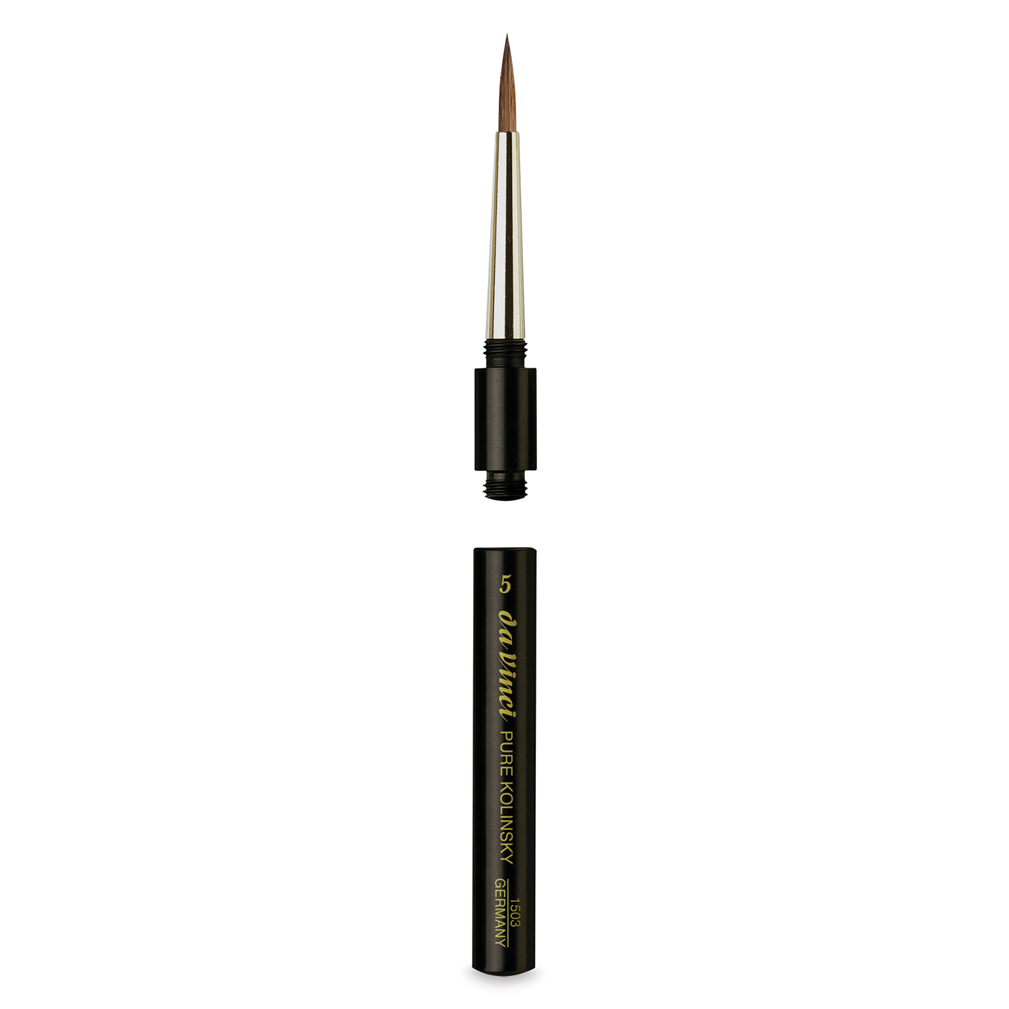 Da Vinci Maestro Kolinsky Brush - Travel Round, Short Handle, Size 5