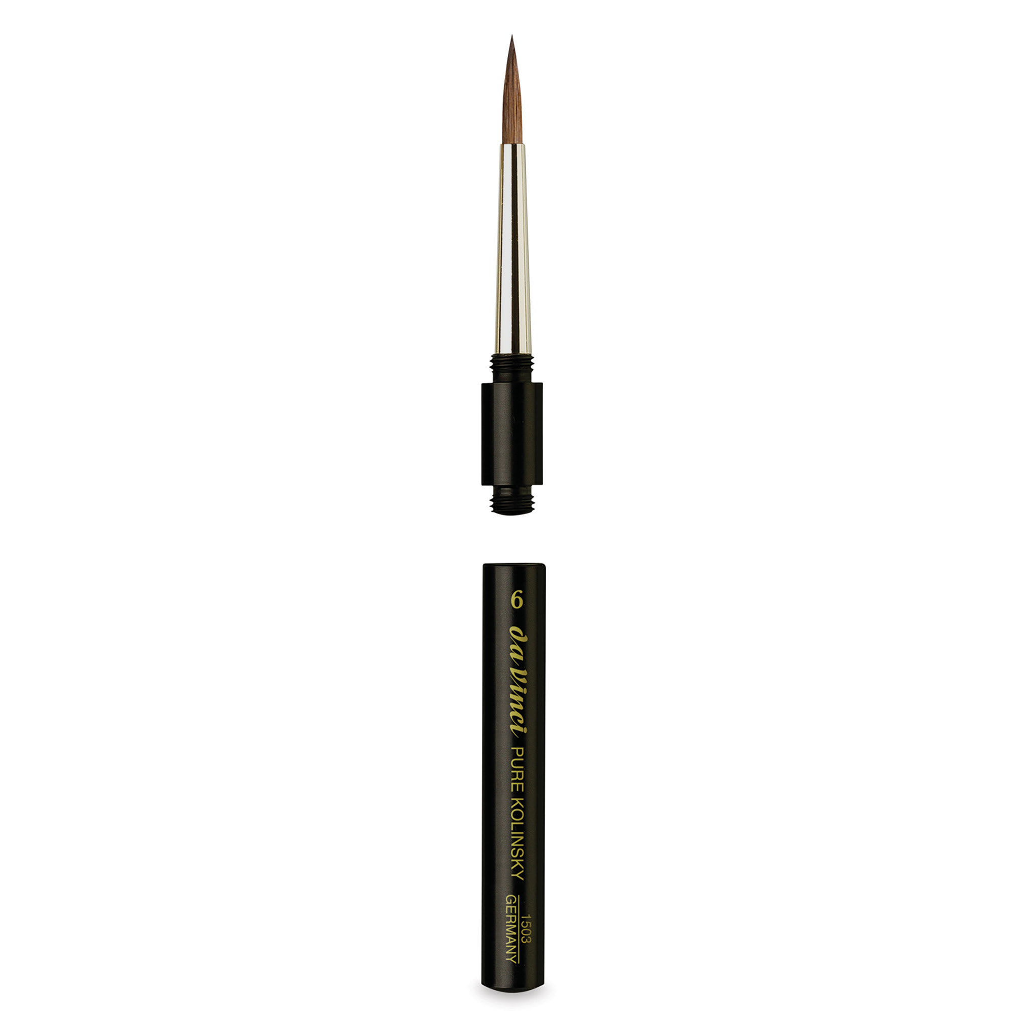 Da Vinci Maestro Kolinsky Brush - Travel Round, Short Handle, Size 6