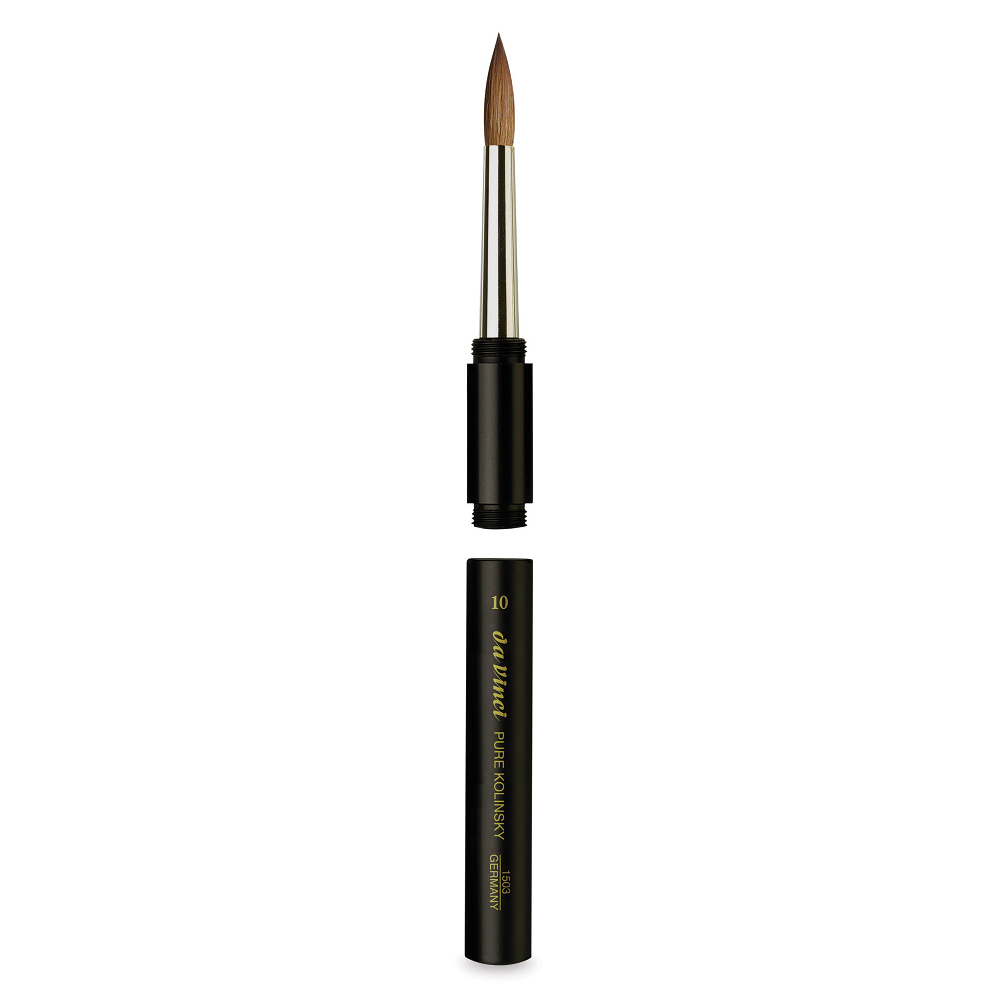 Da Vinci Maestro Kolinsky Brush - Travel Round, Short Handle, Size 10