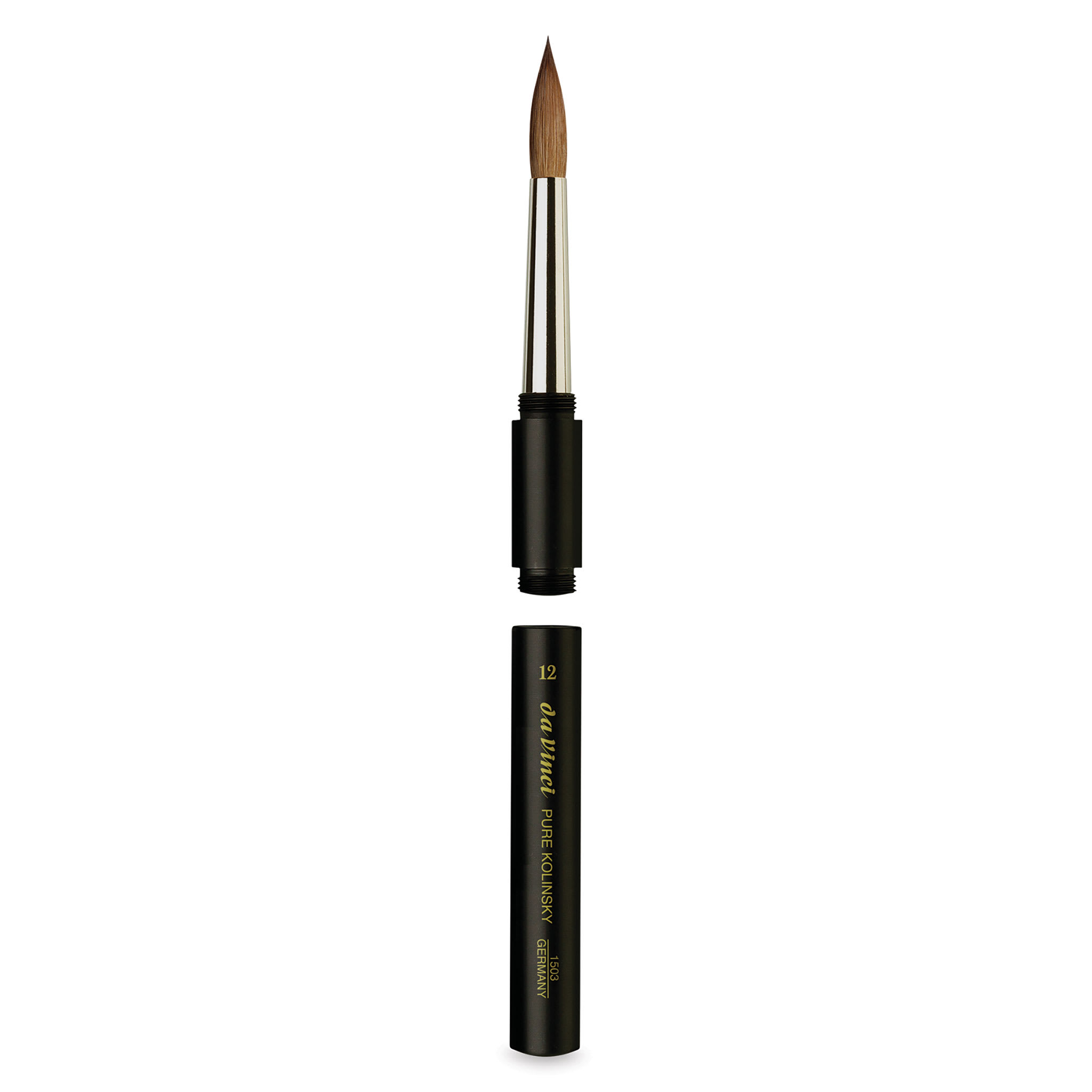Da Vinci Maestro Kolinsky Brush - Travel Round, Short Handle, Size 12