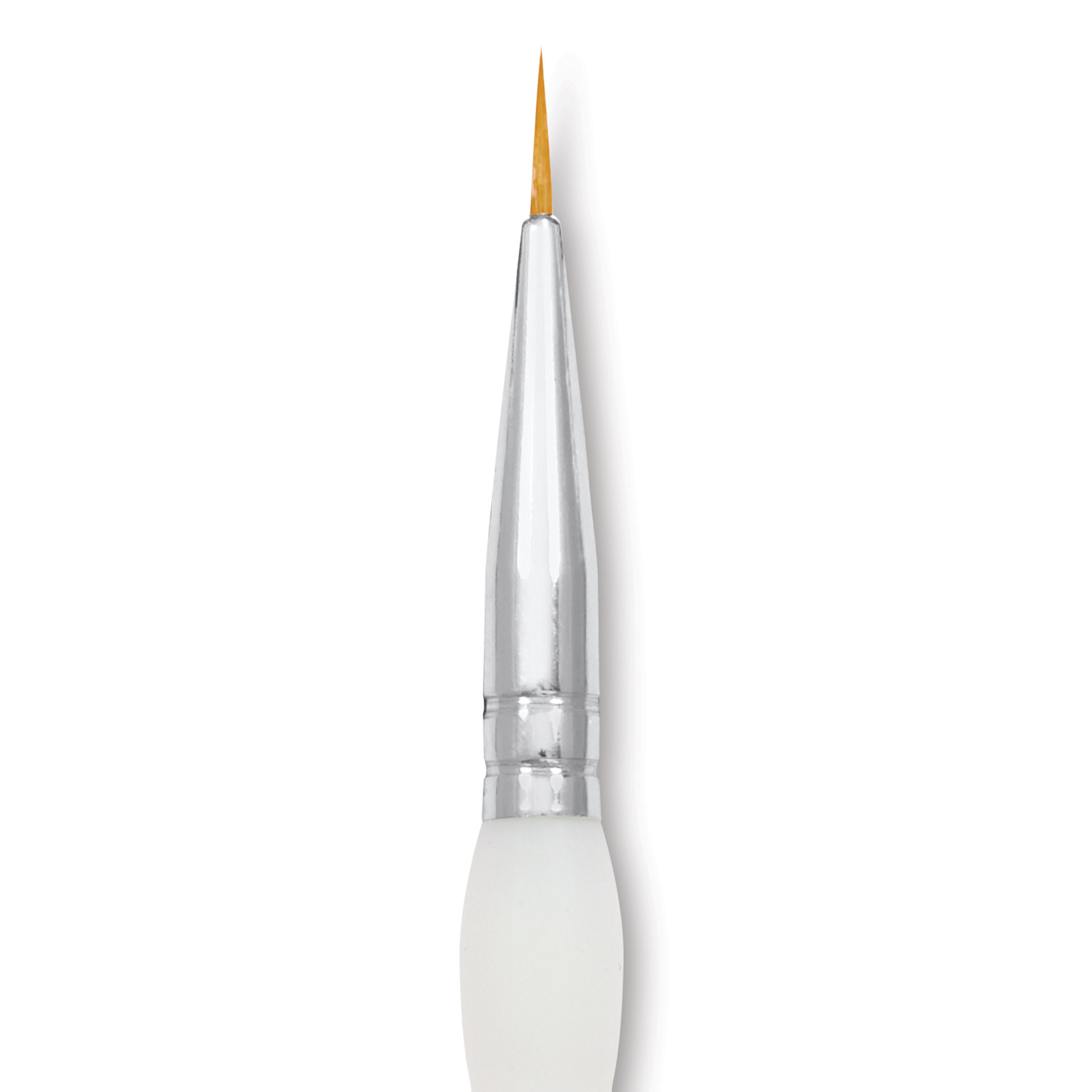 Royal & Langnickel Soft Grip Golden Taklon Brush - Round, Short Handle, Size 0