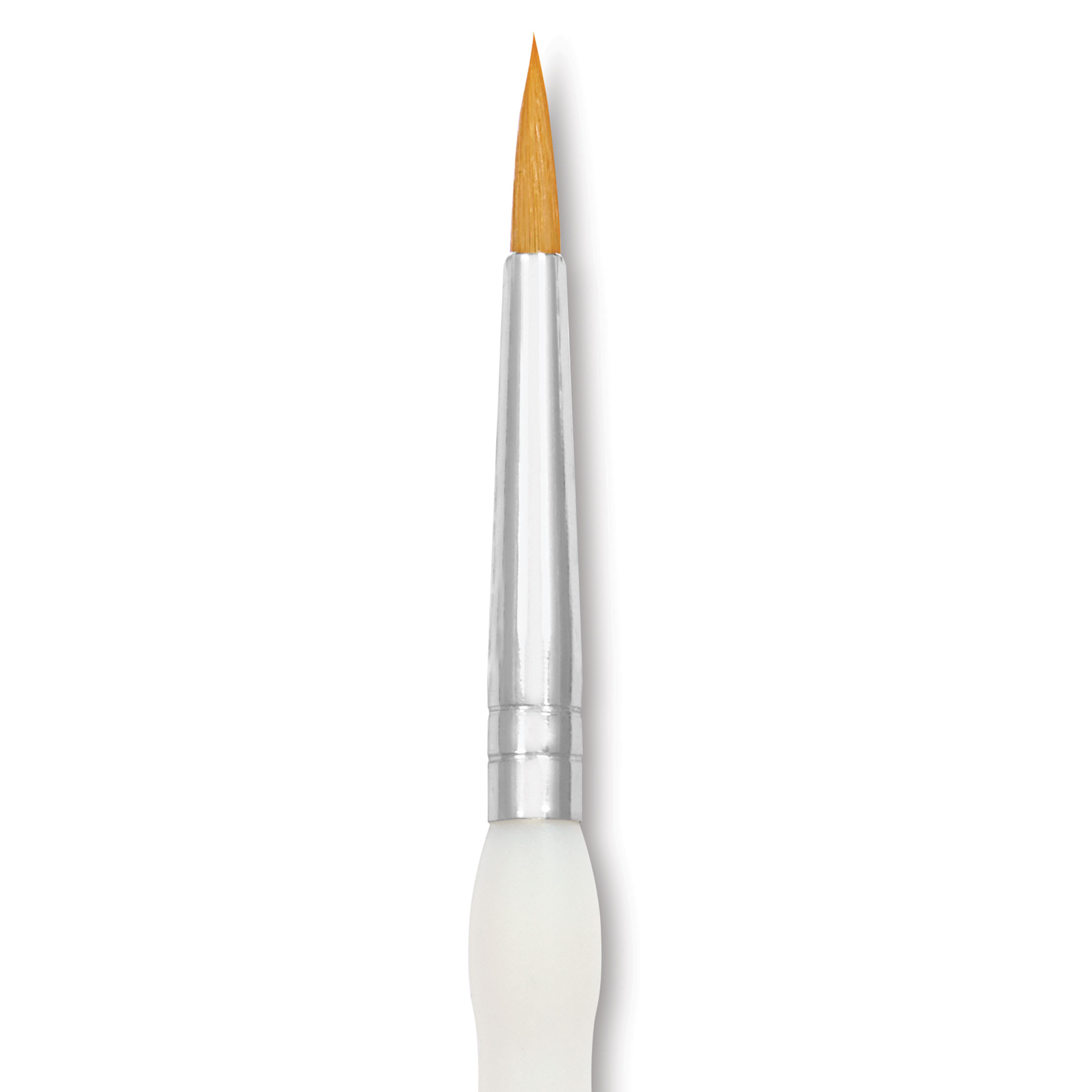 Royal & Langnickel Soft Grip Golden Taklon Brush - Round, Short Handle, Size 3