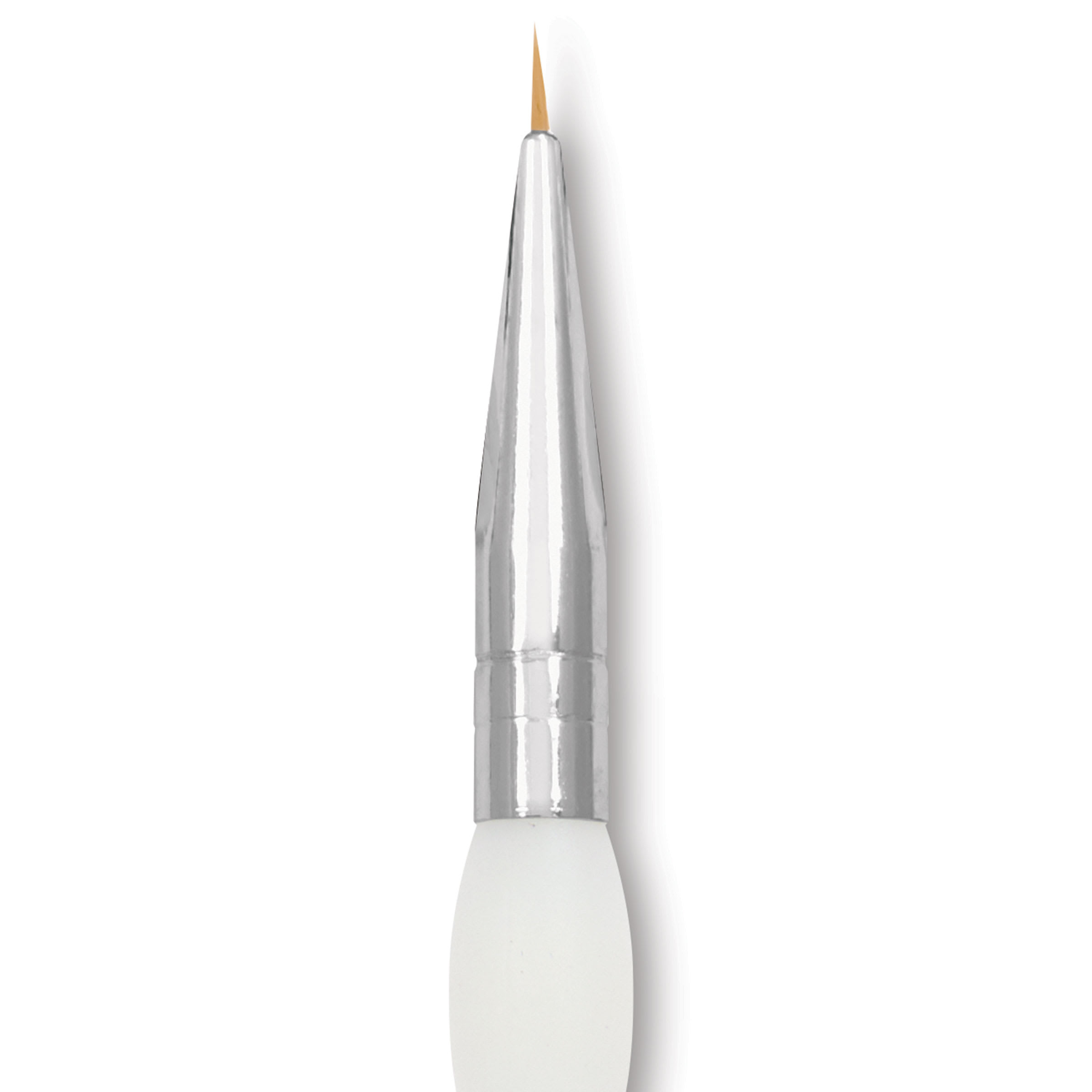 Royal & Langnickel Soft Grip Golden Taklon Brush - Round, Short Handle, Size 20/0