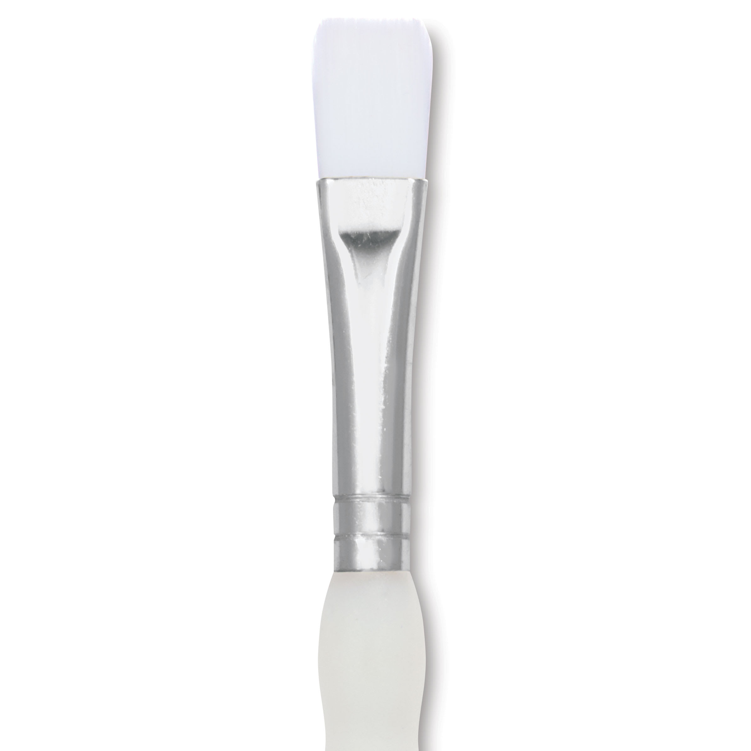 Royal & Langnickel Soft Grip White Taklon Brush - Bright, Short Handle, Size 6