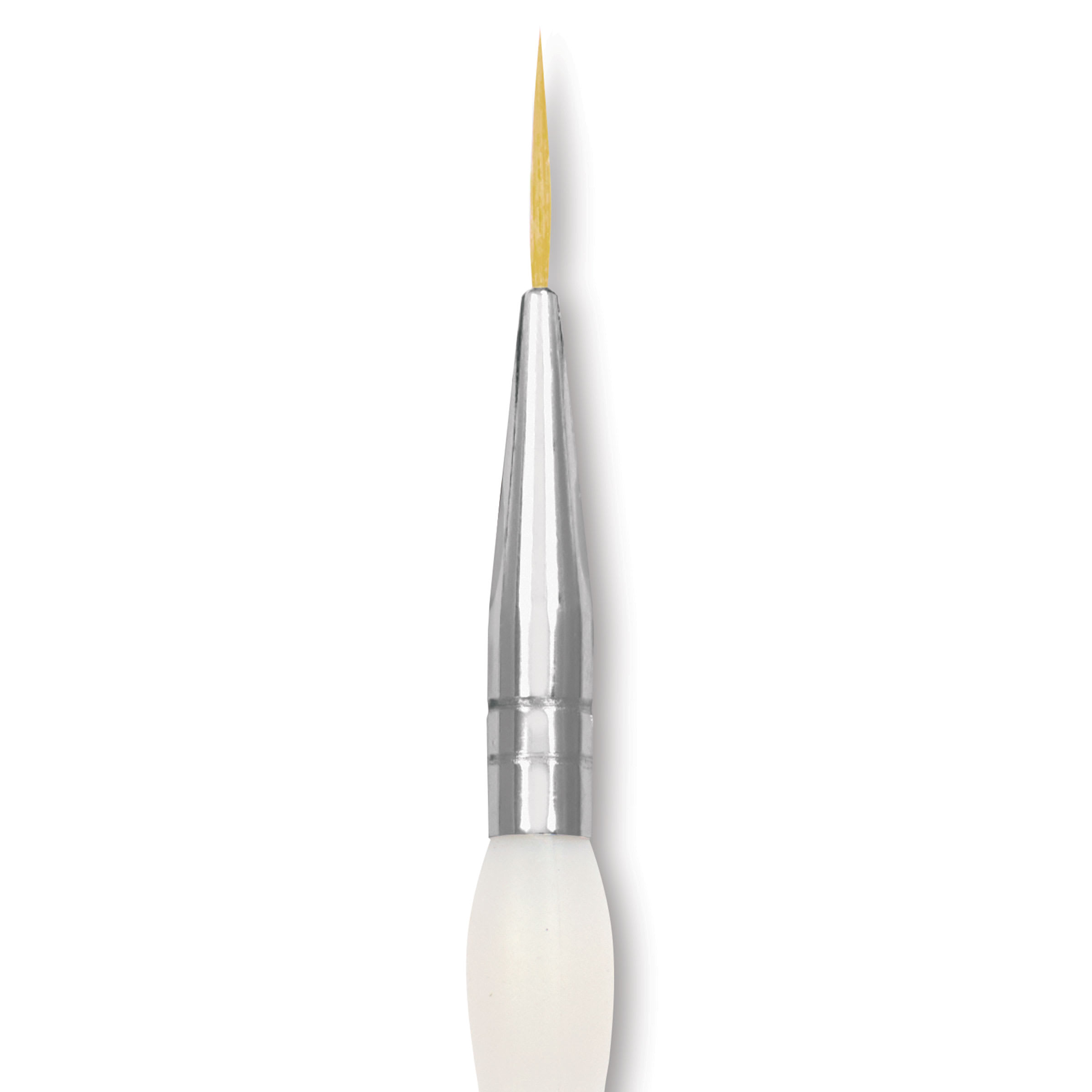 Royal & Langnickel Soft Grip Golden Taklon Brush - Script Liner, Short Handle, Size 10/0