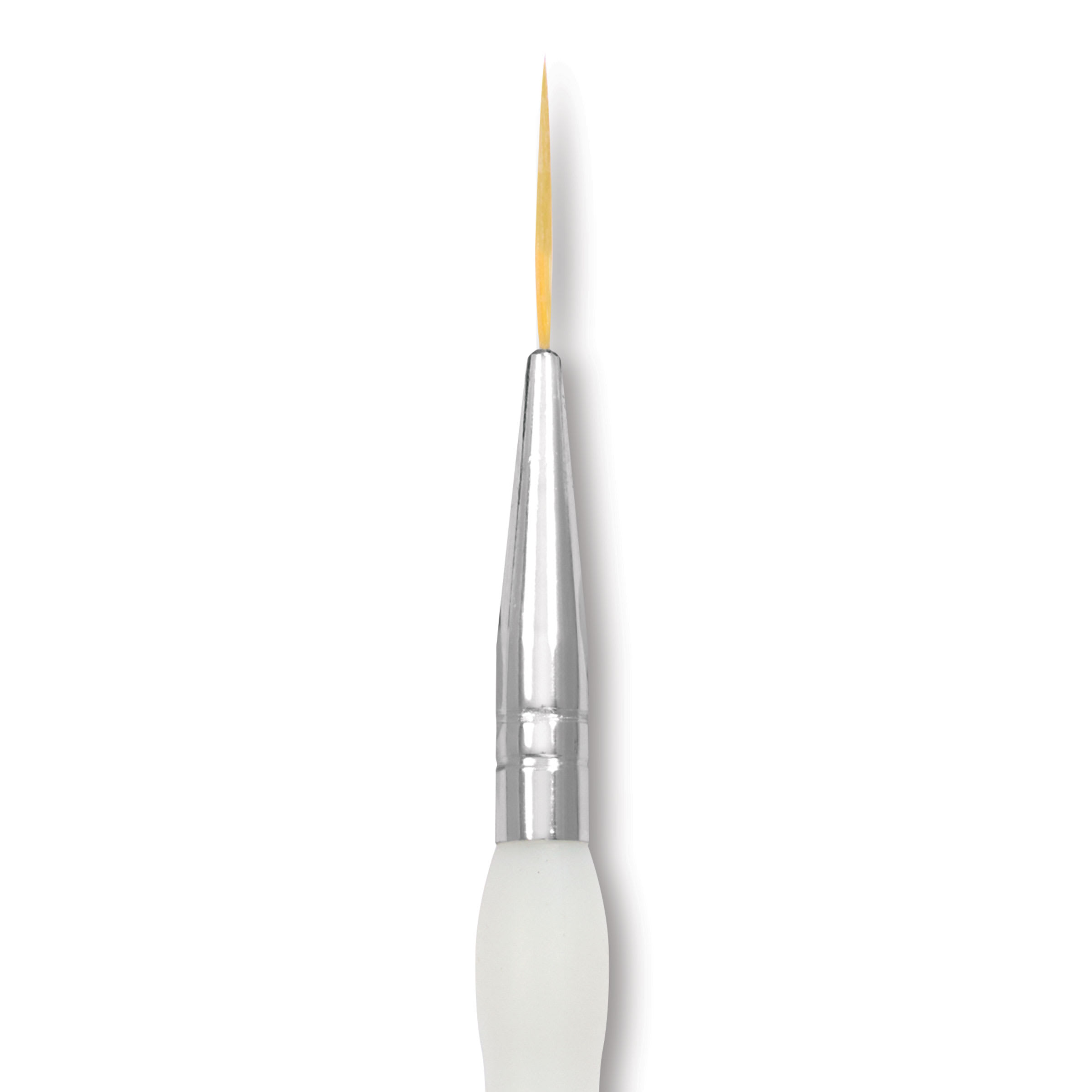 Royal & Langnickel Soft Grip Golden Taklon Brush - Script Liner, Short Handle, Size 5/0