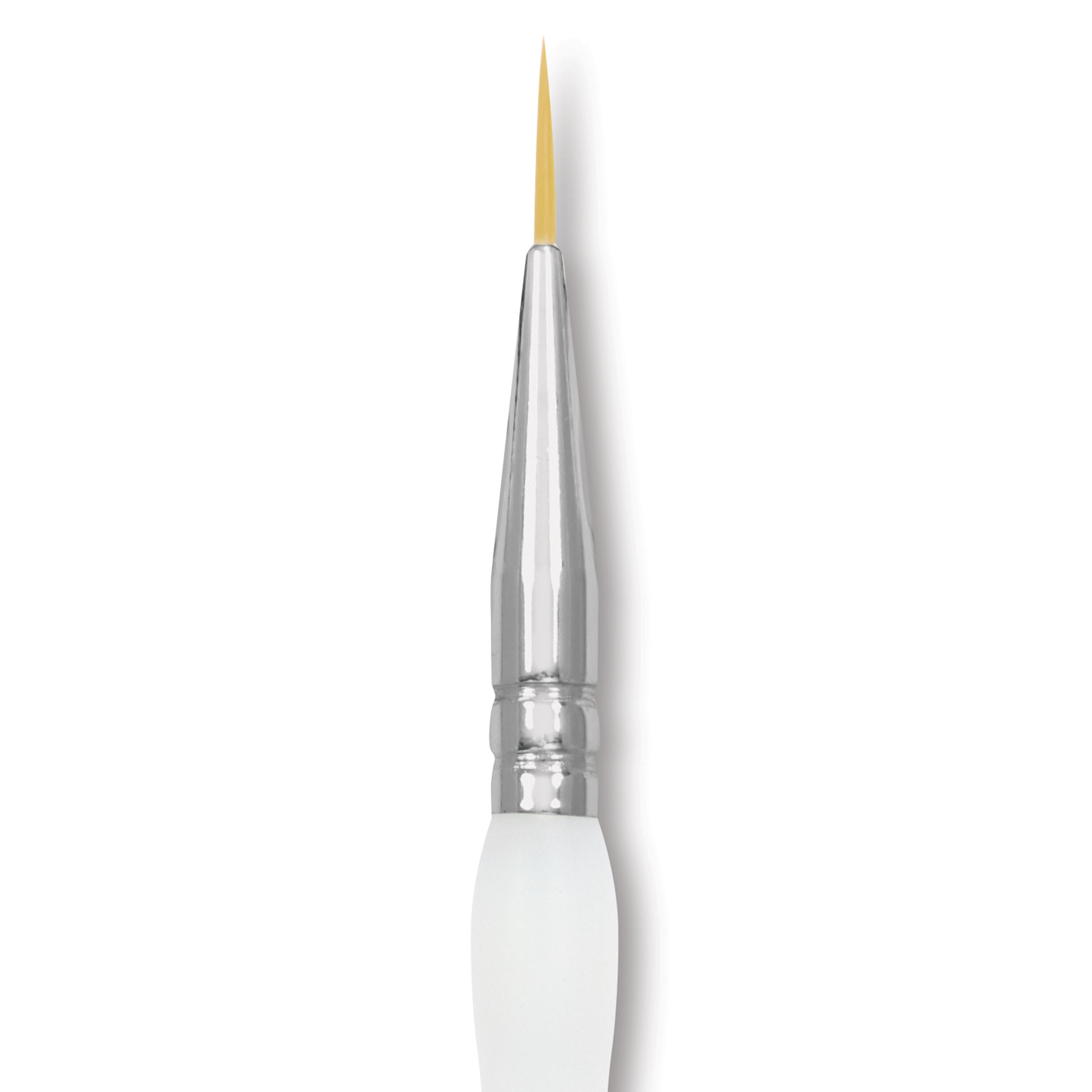 Royal & Langnickel Soft Grip Golden Taklon Brush - Short Liner, Short Handle, Size 0