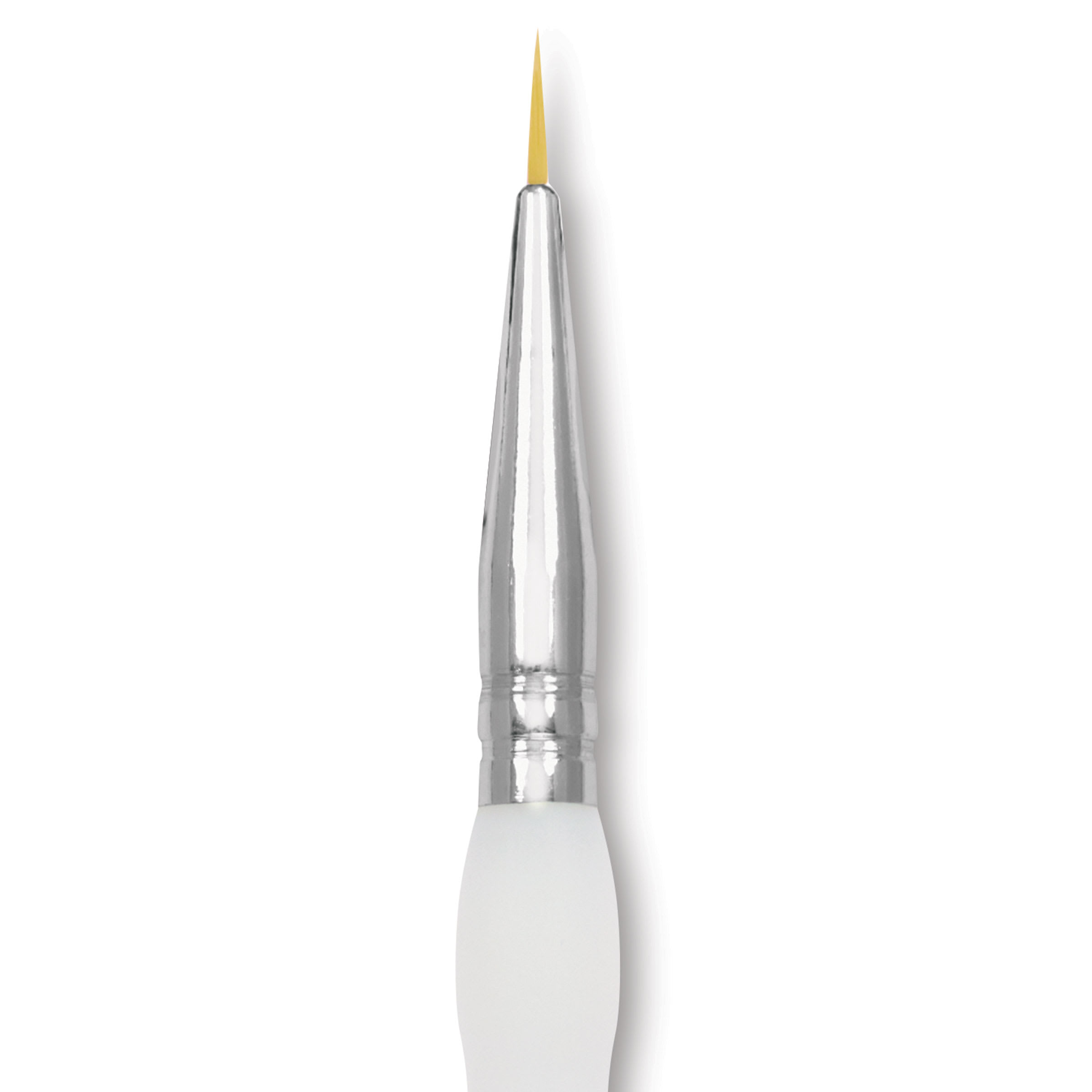 Royal & Langnickel Soft Grip Golden Taklon Brush - Short Liner, Short Handle, Size 10/0