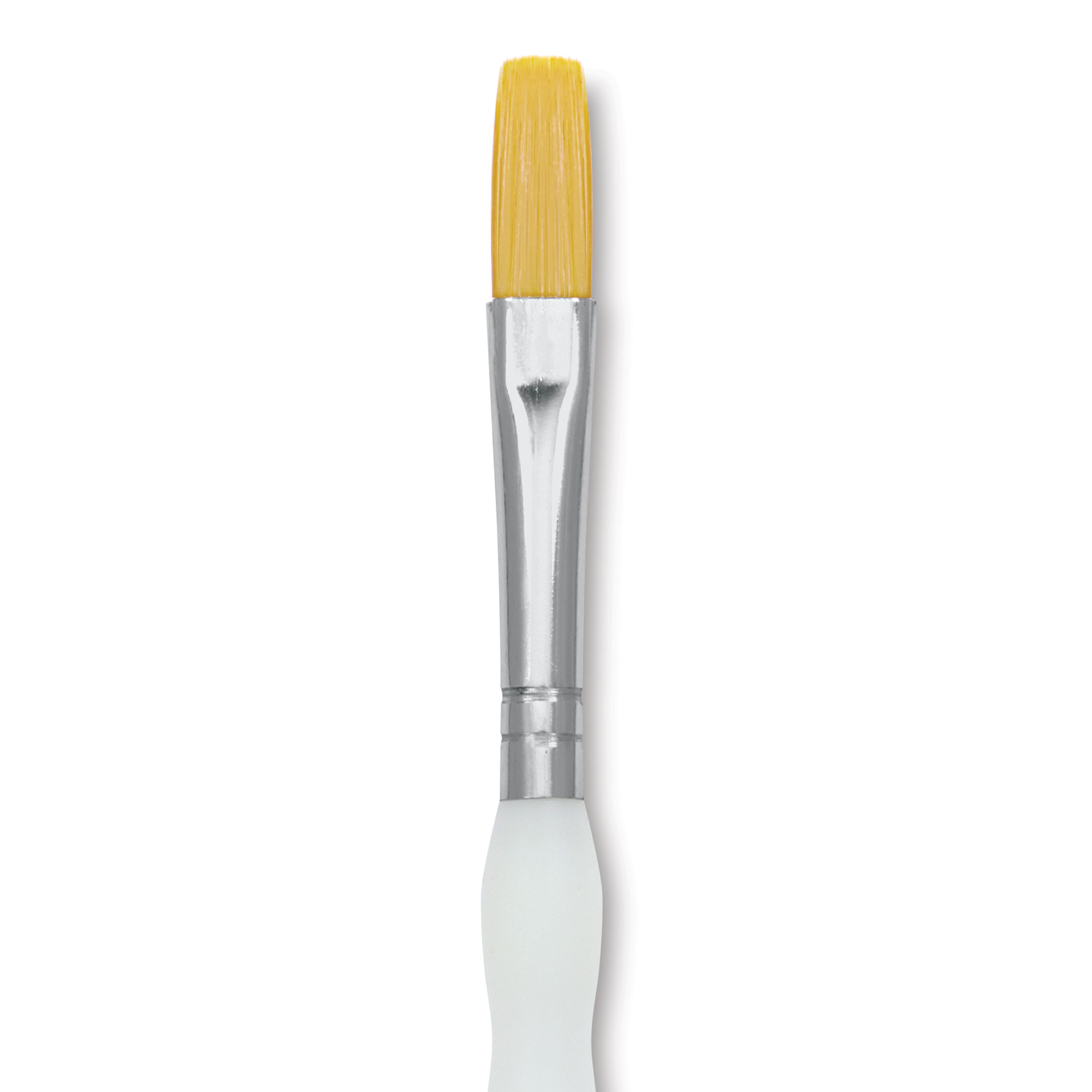 Royal & Langnickel Soft Grip Golden Taklon Brush - Stroke, Short Handle, Size 1/4"