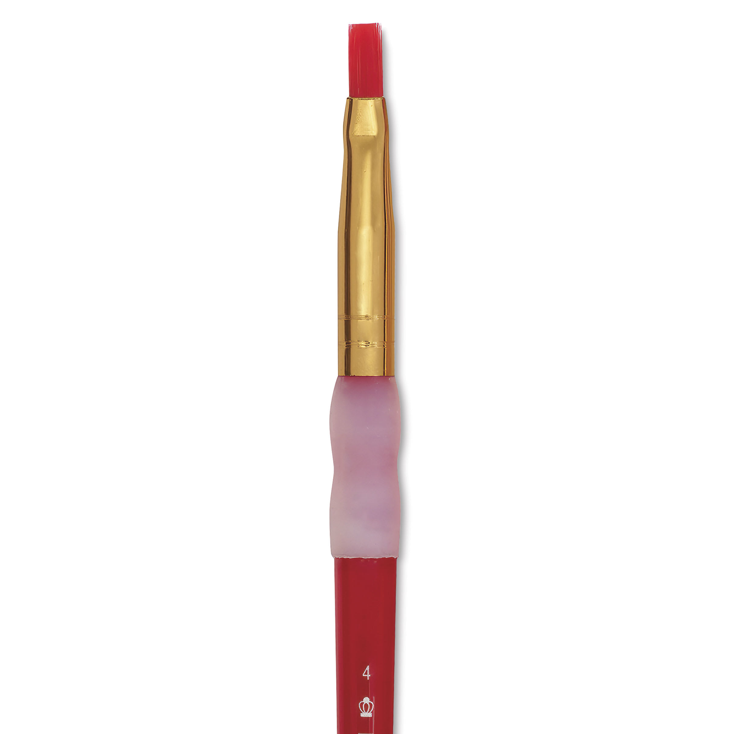 Royal & Langnickel Big Kids' Choice Lil' Grippers Brush - Series BK63 Shader, Size 4, Short Handle