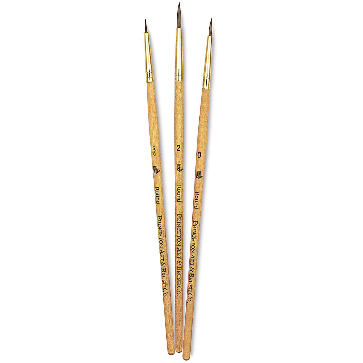 Princeton™ RealValue™ Sable Round 3 Piece Brush Set Paint By PRINCETON ARTIST BRUSH CO.