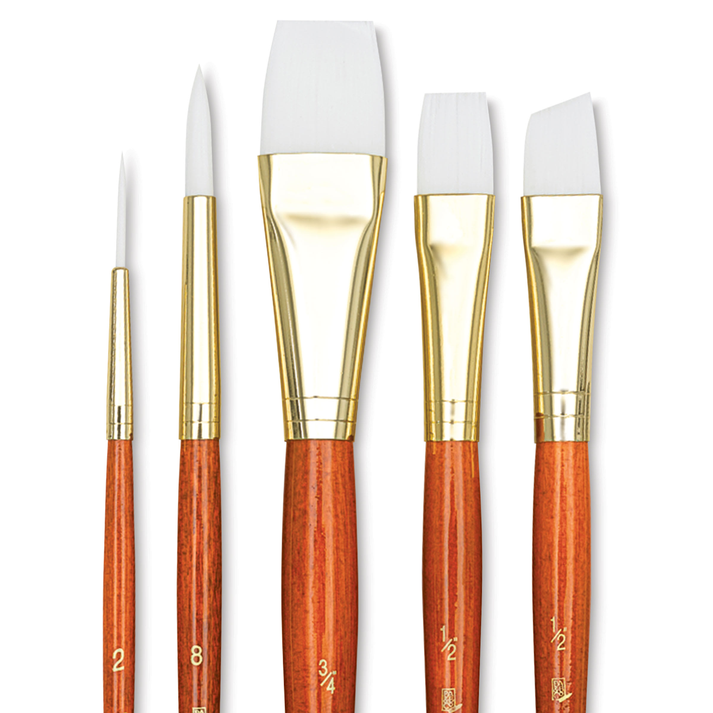 Princeton™ RealValue™ White Taklon Brush Set With 3/ Paint 4" Wash By PRINCETON ARTIST BRUSH CO.