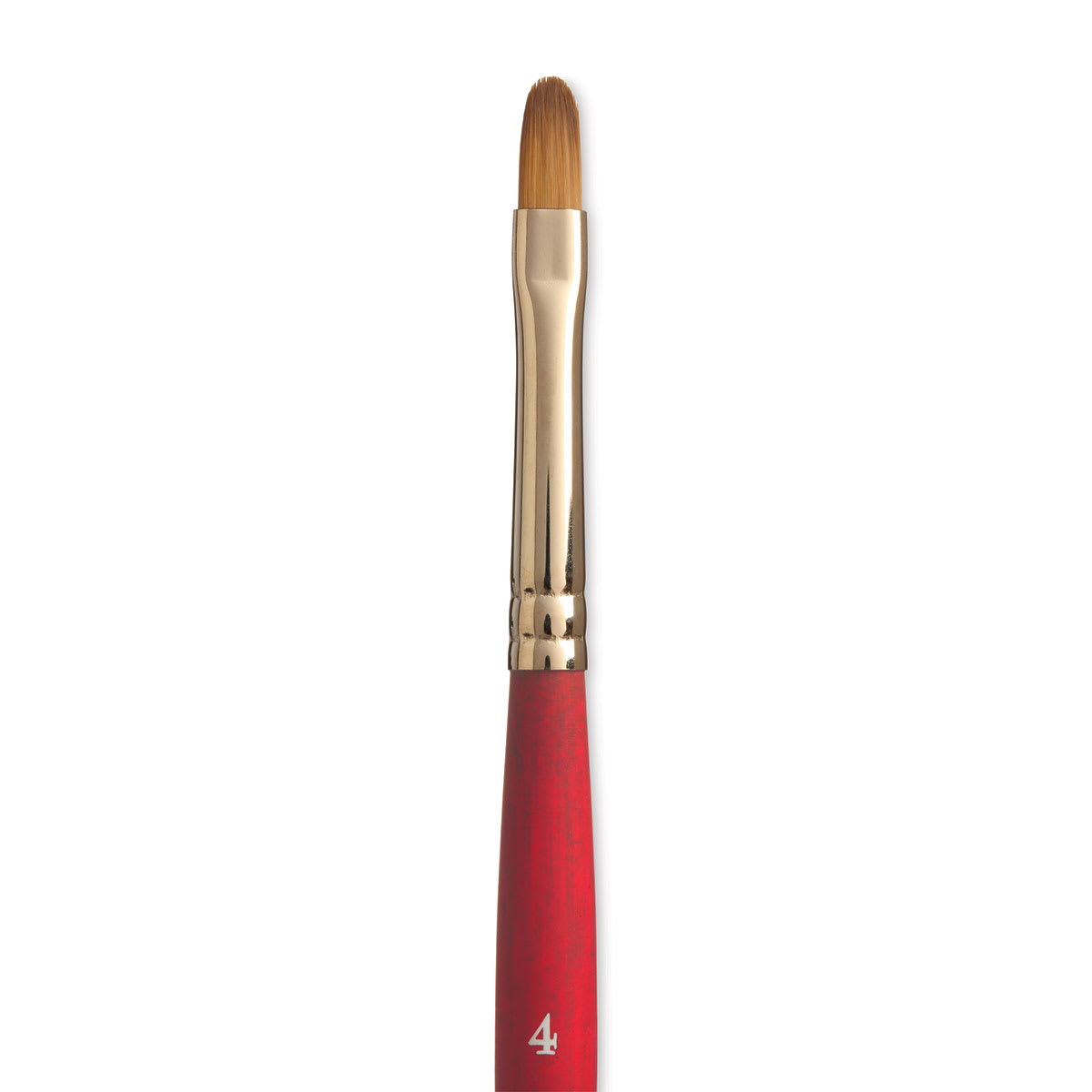Princeton™ Velvetouch™ Series 3950 Filbert Brush By Princeton Artist Brush Co Paint in Red | 4