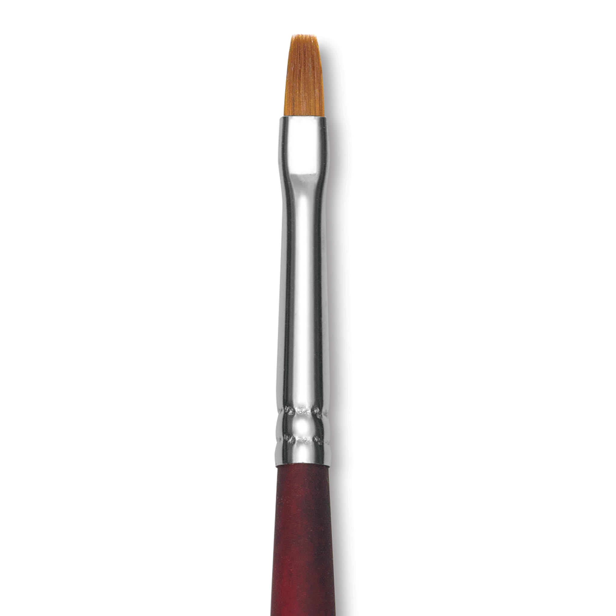 Princeton Velvetouch Series 3900 Synthetic Brush - Flat, Long Handle, Size 2