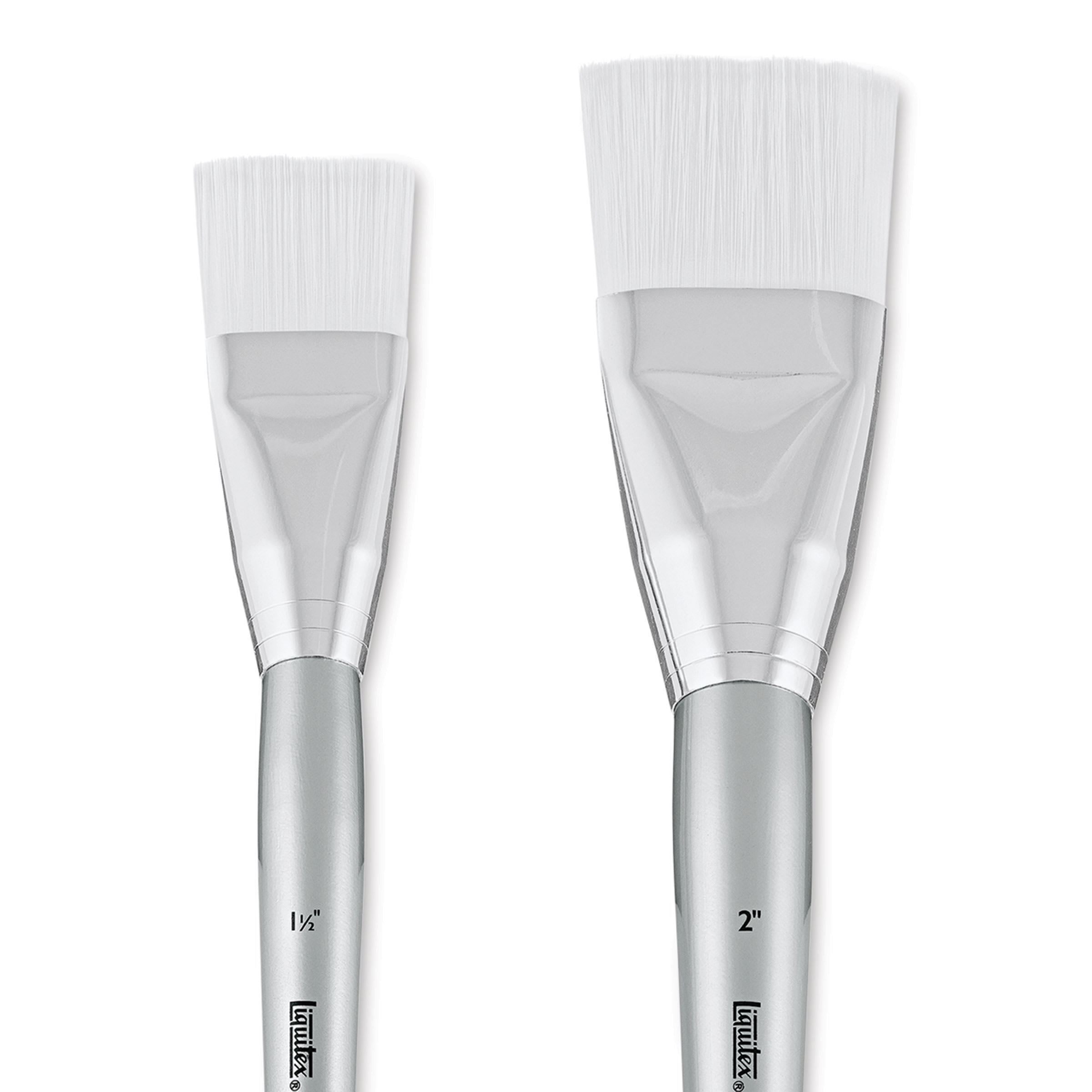Liquitex Basics Synthetic Brush - Large Scale Flat, Short Handle Set of 2