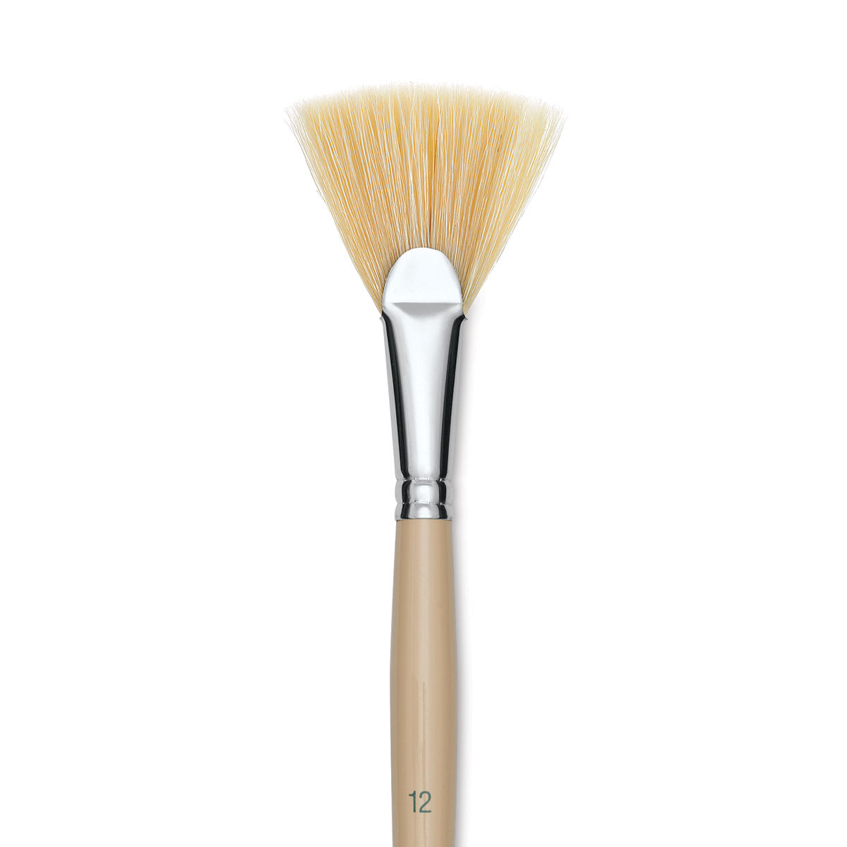 Robert Simmons Signet Brush - Fan Blender, Long Handle, Size 12