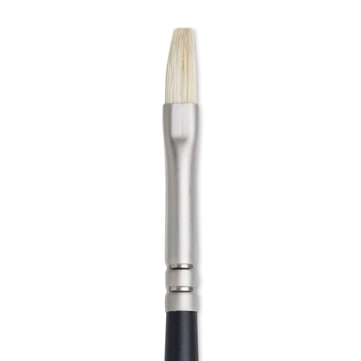 Winsor & Newton Artists' Oil Brush - Flat, Long Handle, Size 1