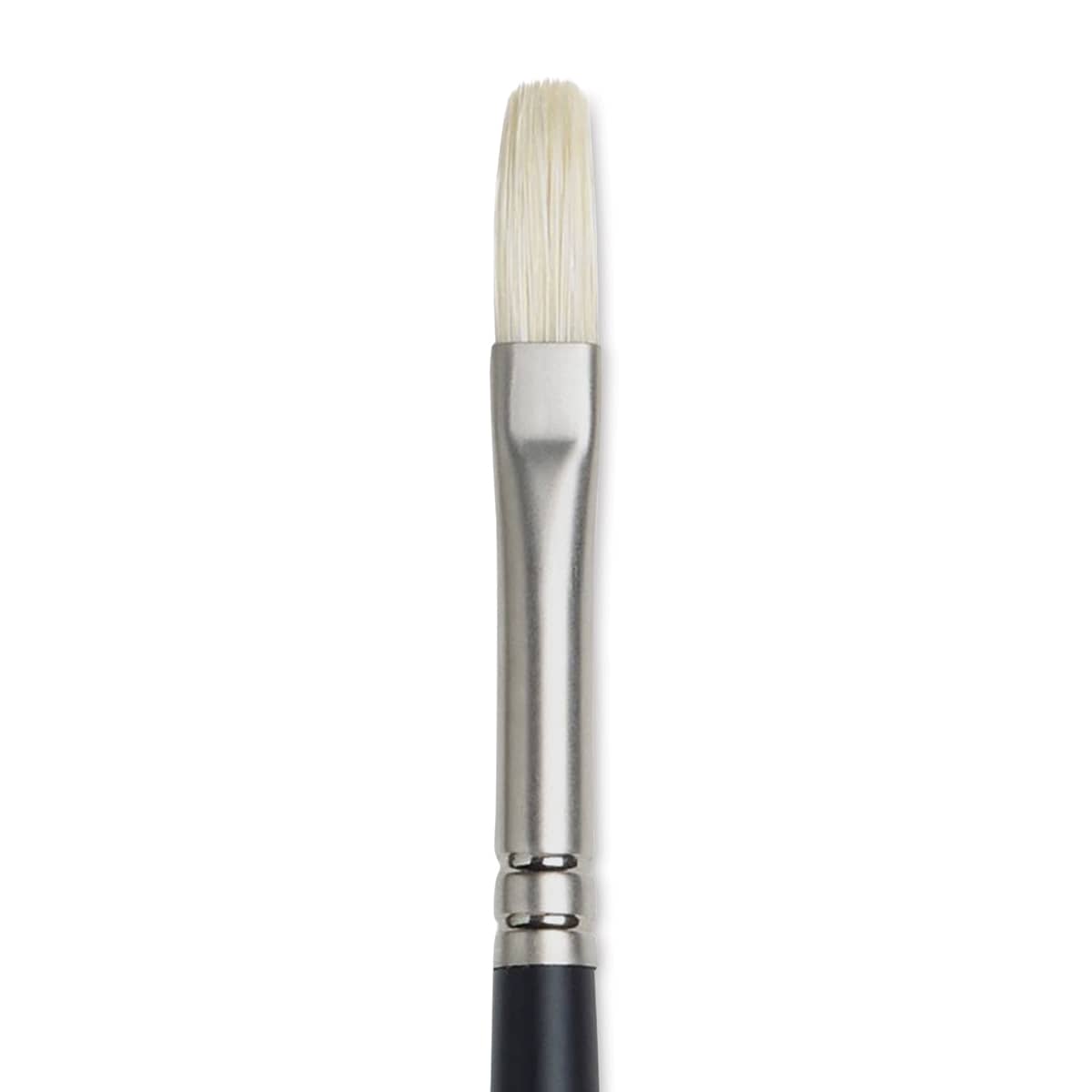 Winsor & Newton Artists' Oil Brush - Flat, Long Handle, Size 3