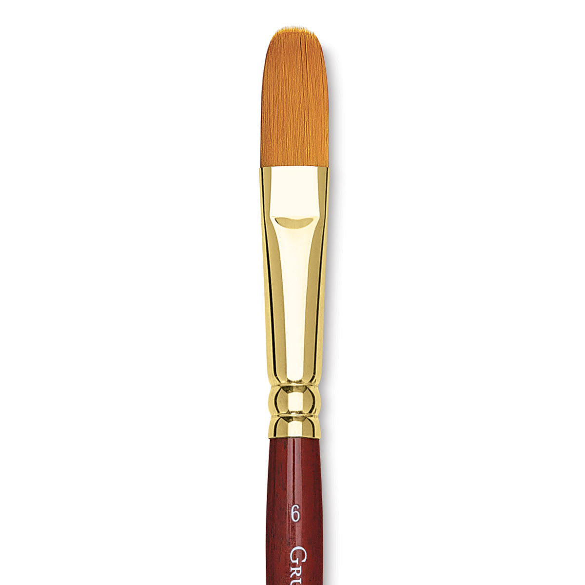 Silver Brush Ruby Satin Series Synthetic Brushes Long Handle 2 Flat 2501 (2501-2)