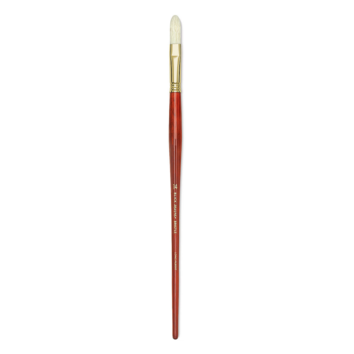 Blick Master Bristle Brush - Long Filbert, Long Handle, Size 14