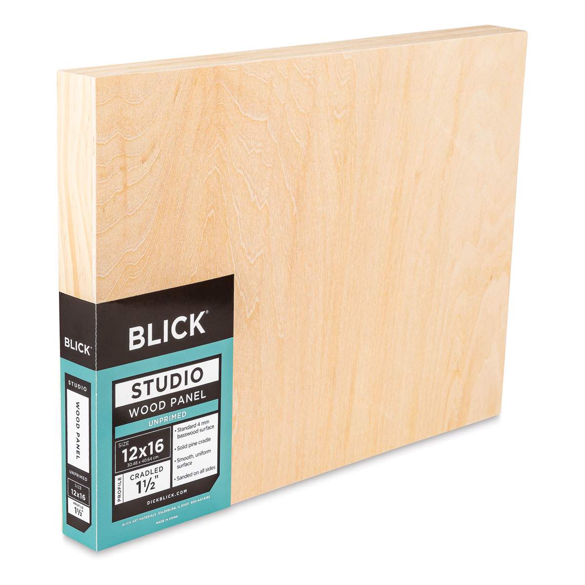 Blick Studio Artists' Wood Panels - Gallery Cradle, 12" x 16", 1-1/2" Cradle