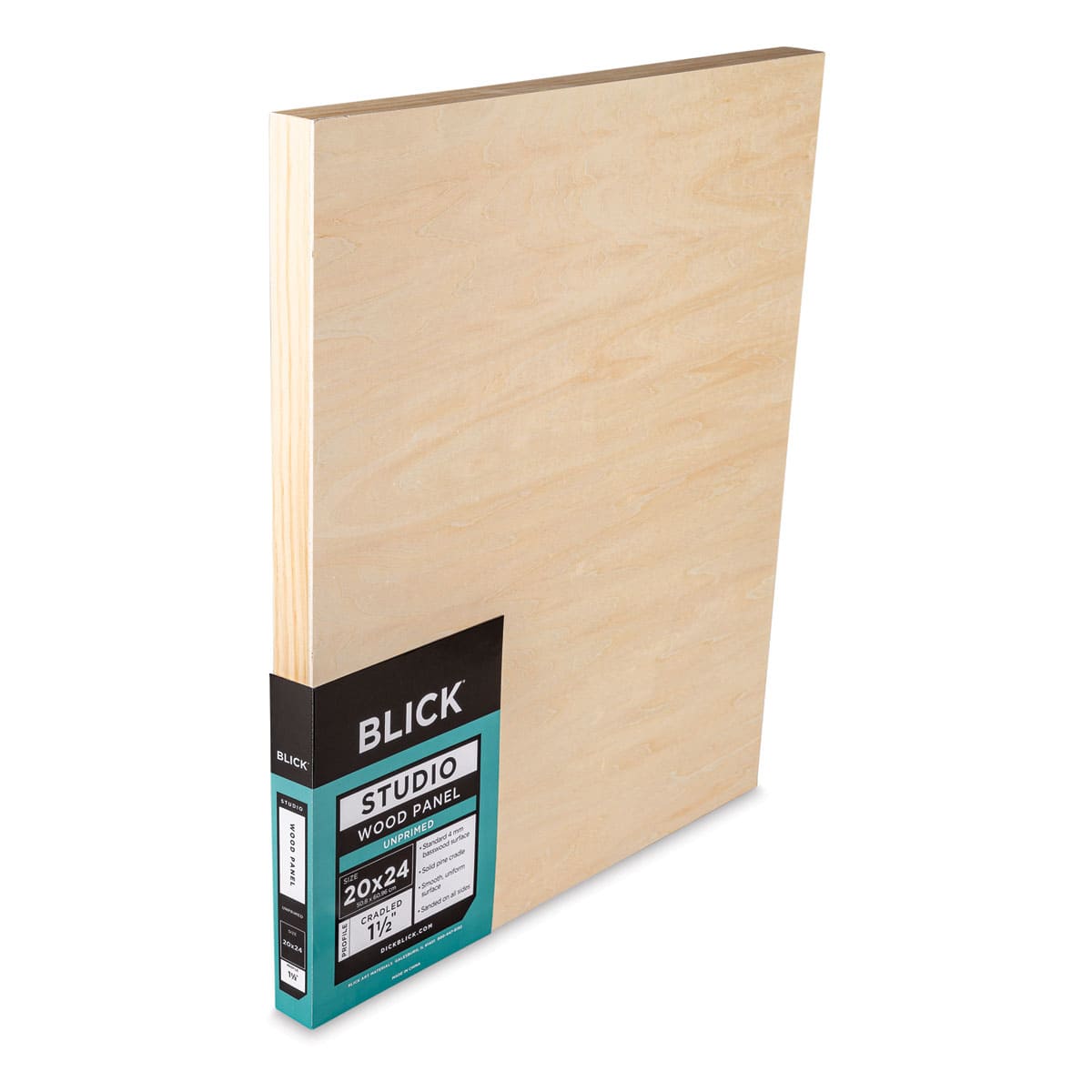 Blick Studio Artists' Wood Panels - Gallery Cradle, 20" x 24", 1-1/2" Cradle