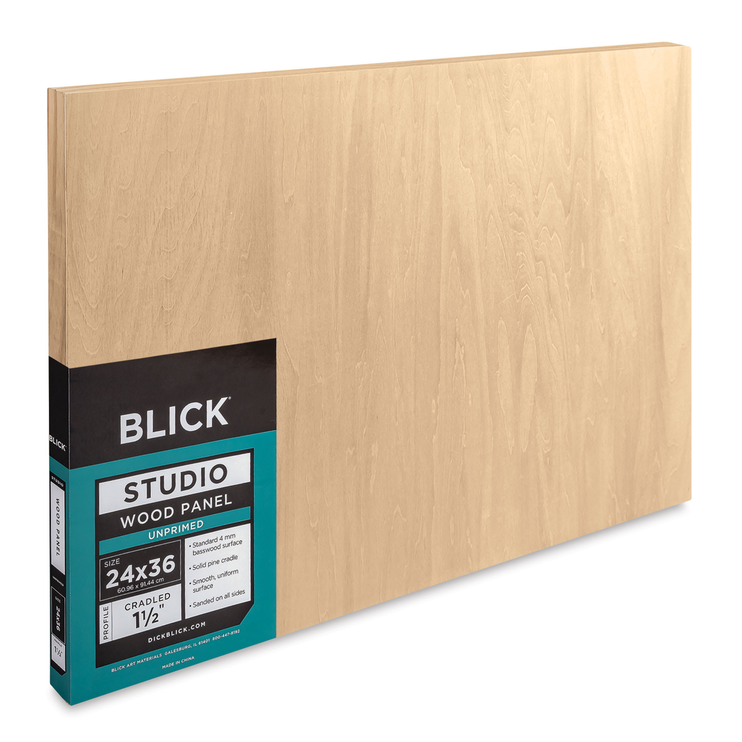 Blick Studio Artists' Wood Panels - Gallery Cradle, 24" x 36", 1-1/2" Cradle