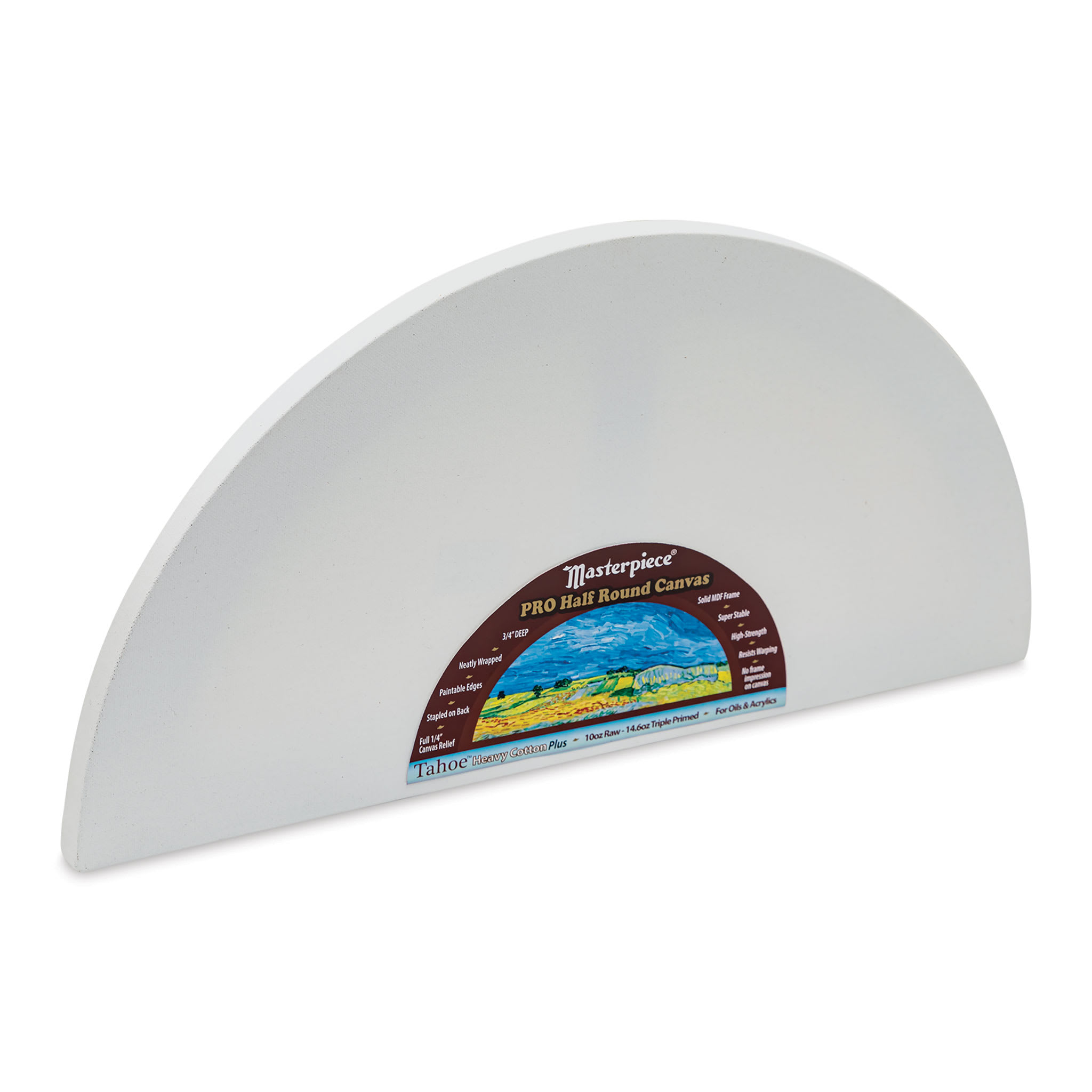 Masterpiece Tahoe Cotton Canvas Shape - Half Round, 10" x 20"