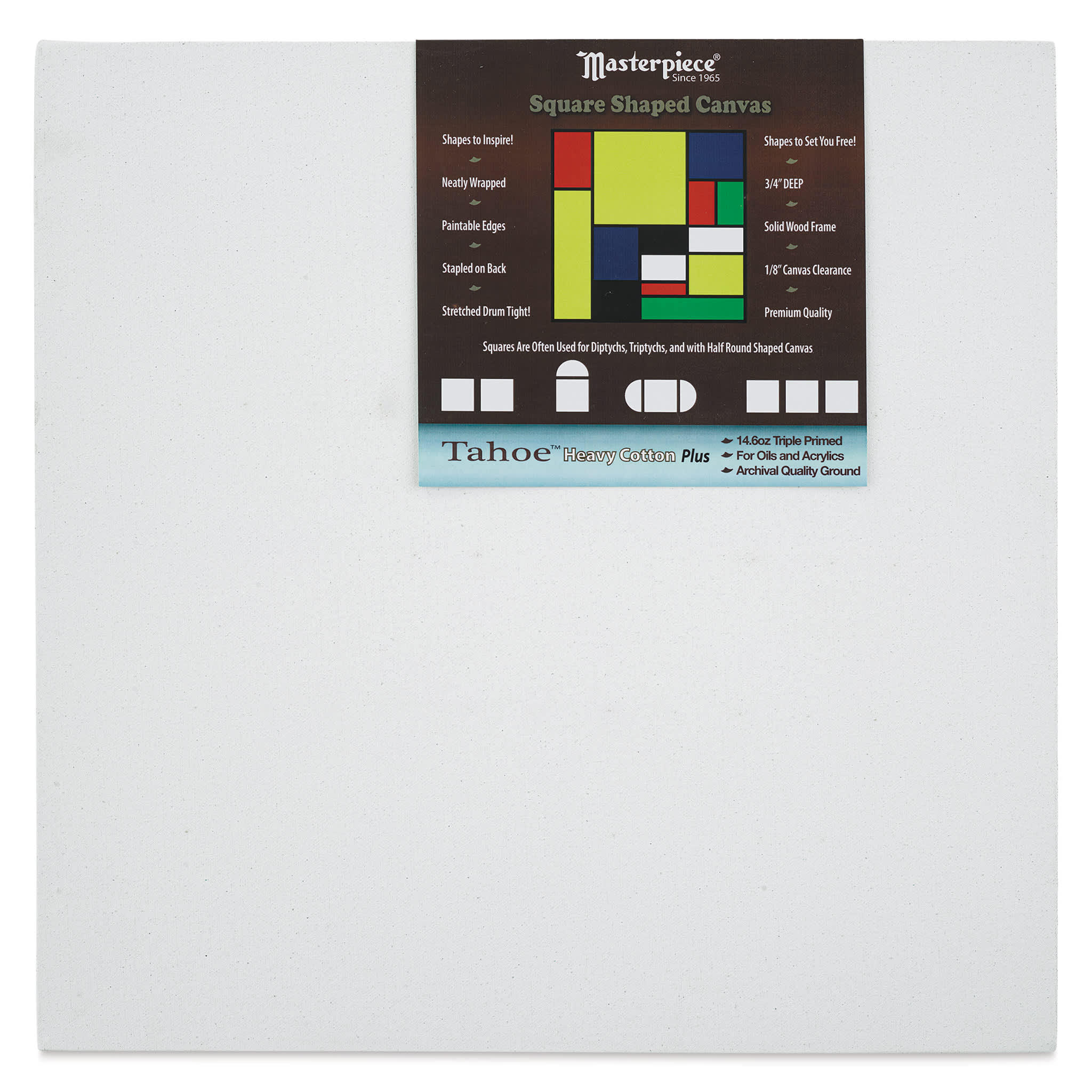 Masterpiece Tahoe Cotton Canvas Shape - Square, 16" x 16"