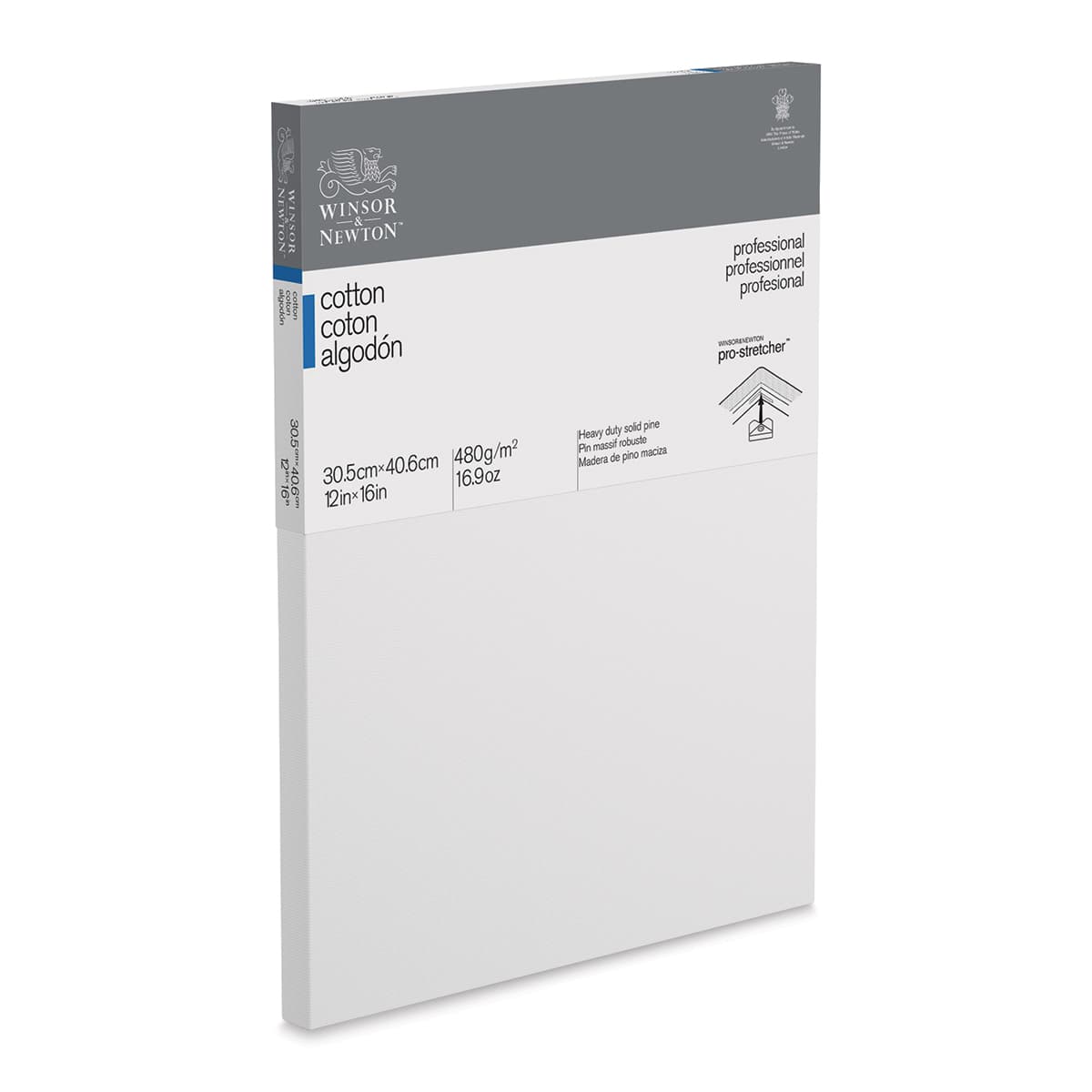 Winsor & Newton Professional Cotton Canvas - 12" x 16", Traditional Profile