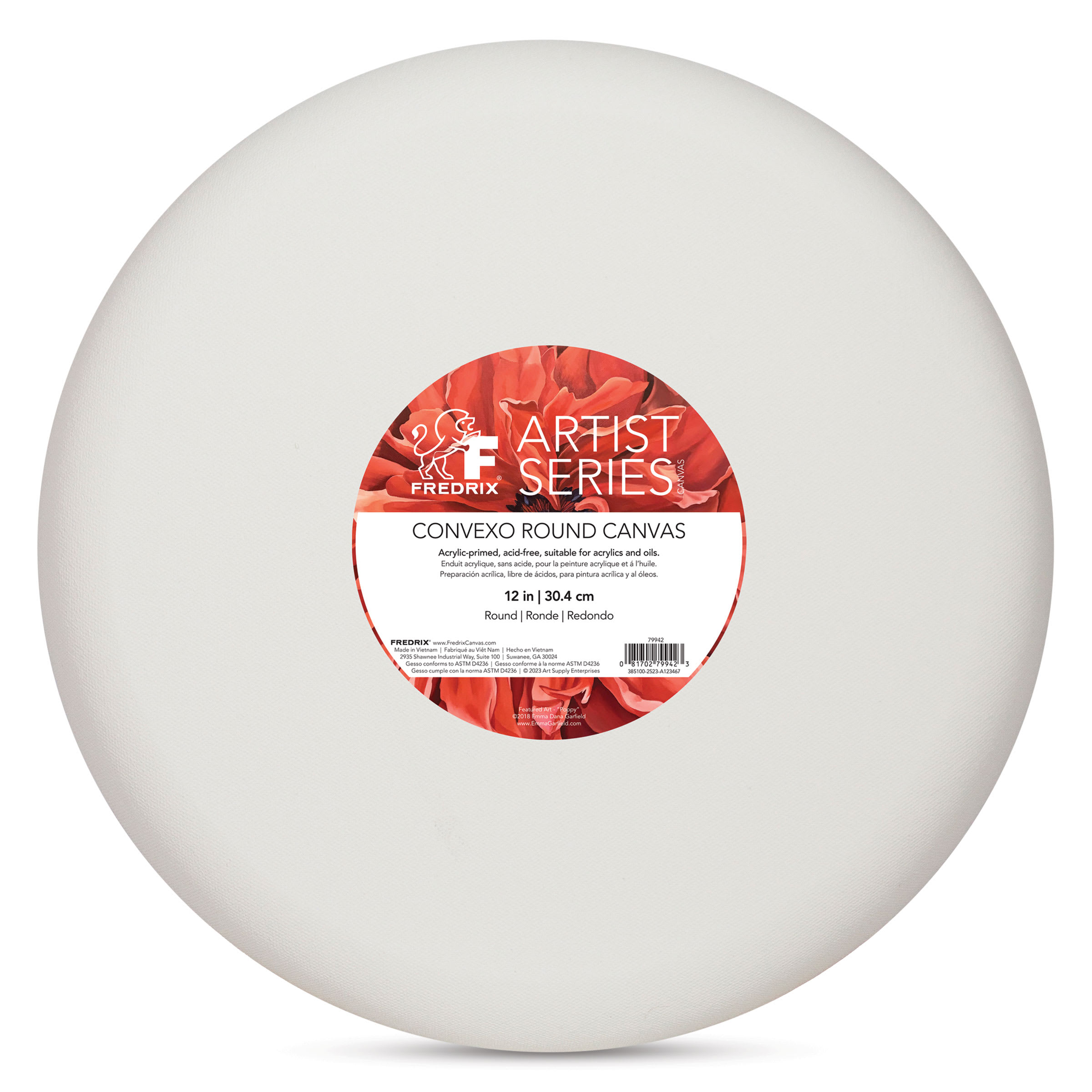 Fredrix Convexo Canvas - 12", Round