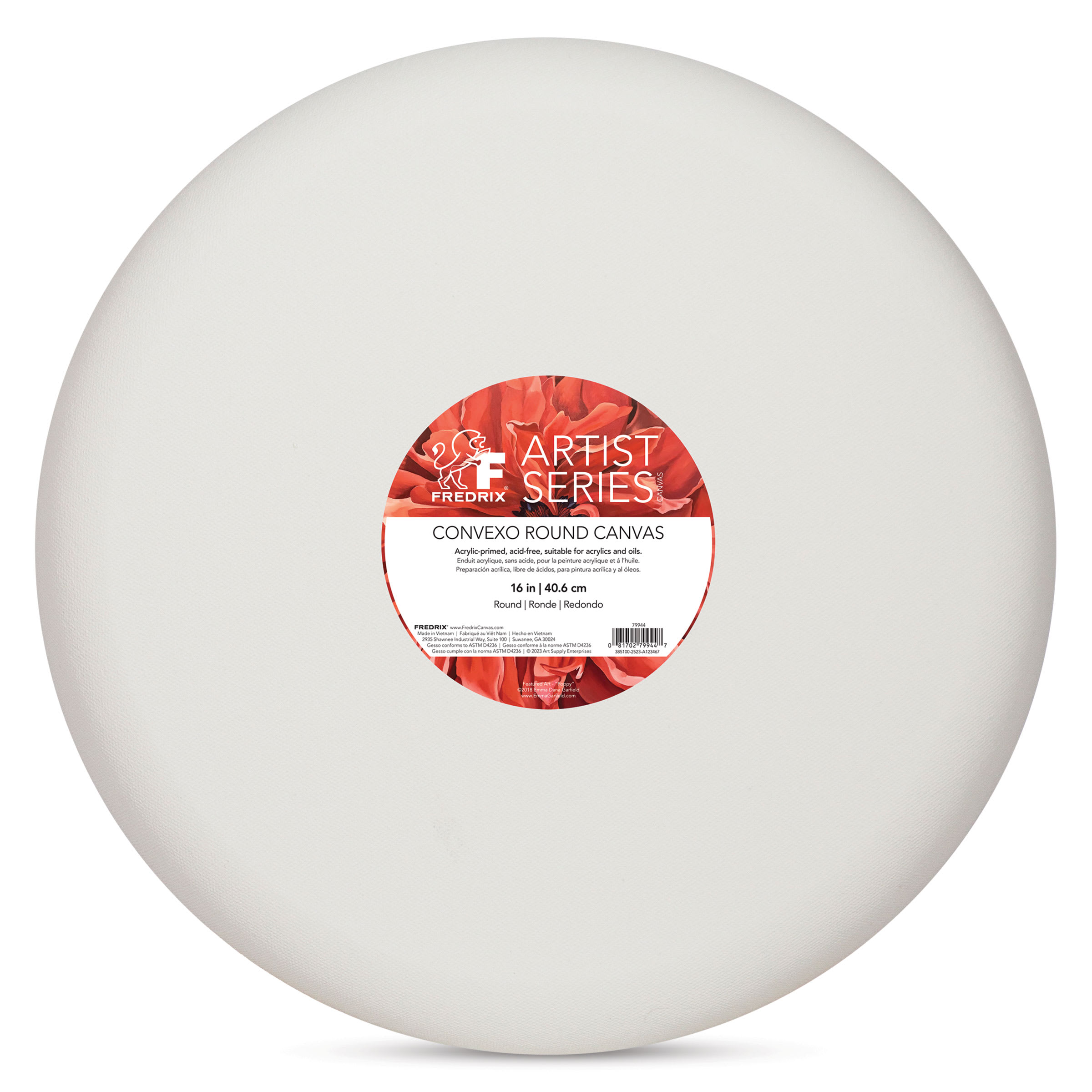 Fredrix Convexo Canvas - 16", Round