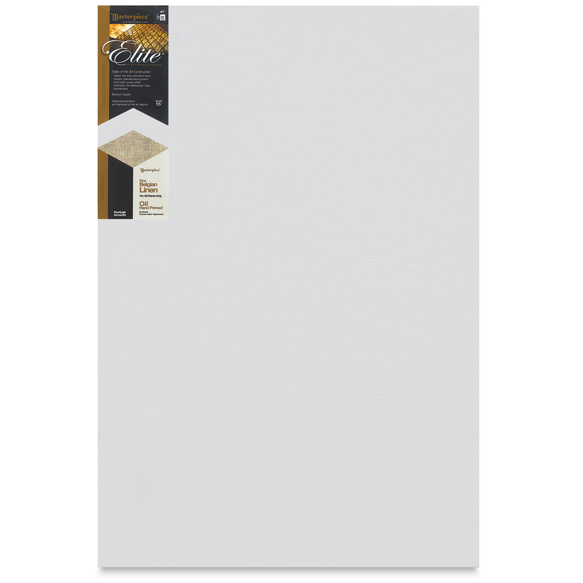 Masterpiece Elite Portrait Smooth Canvas - 40" x 72", Oil Primed