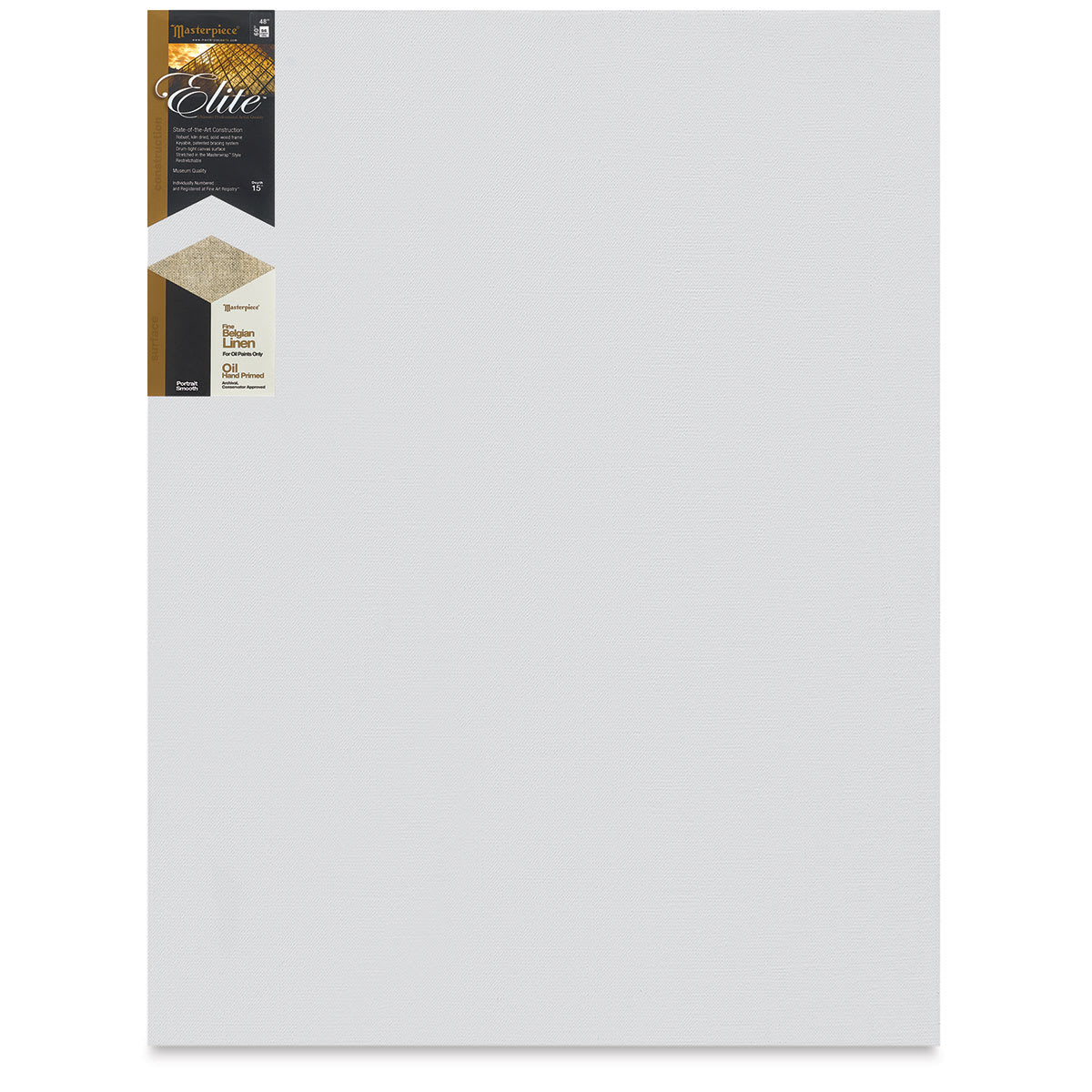 Masterpiece Elite Portrait Smooth Canvas - 48" x 60", Oil Primed