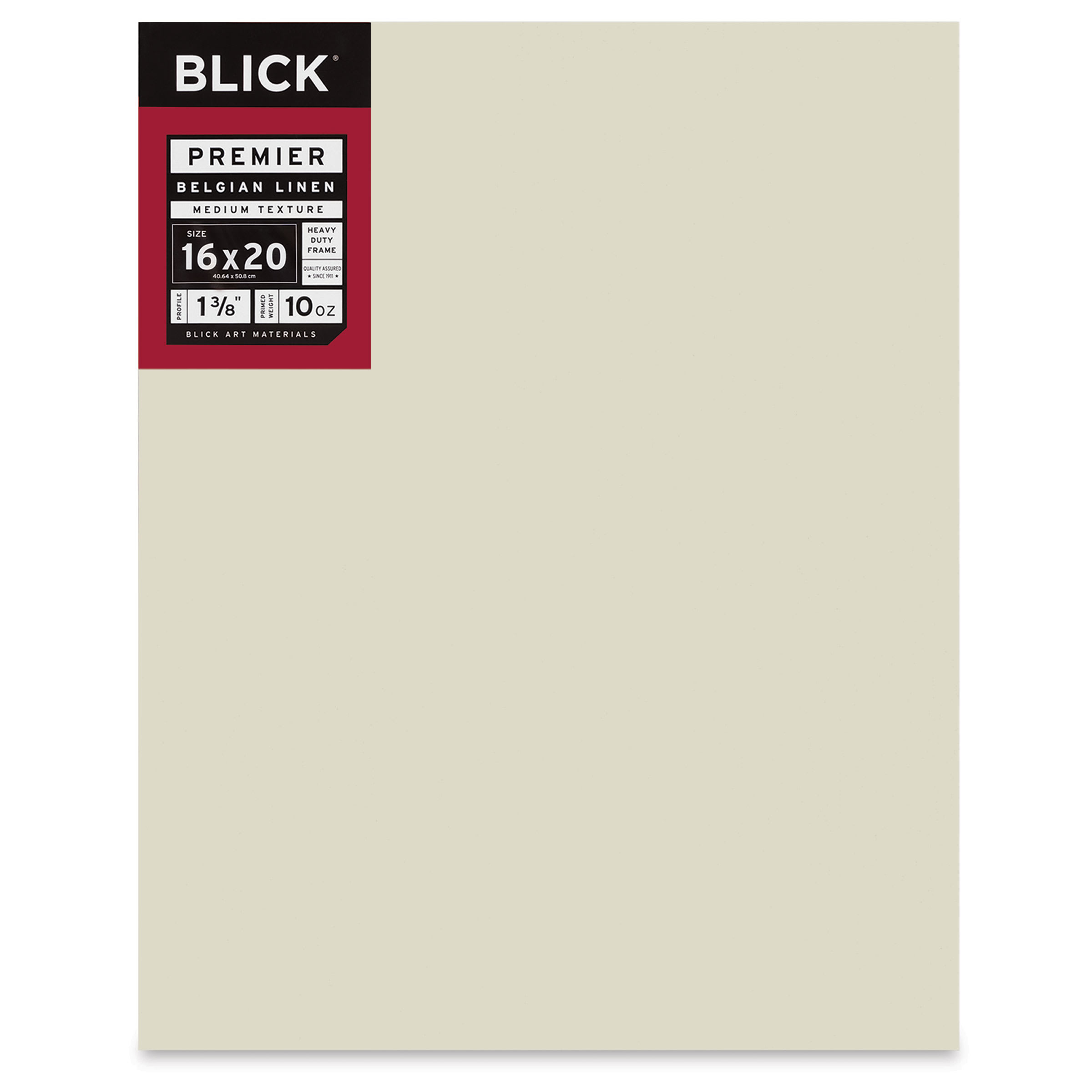 Blick Premier Belgian Linen - 16" x 20", Oil-Primed, 1-3/8" Profile