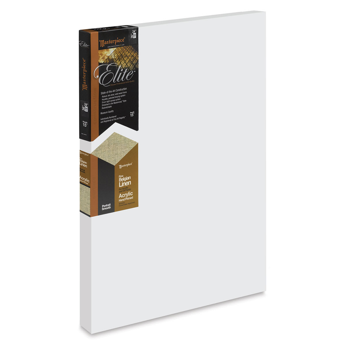 Masterpiece Elite Portrait Smooth Canvas - 24" x 36", Acrylic Primed