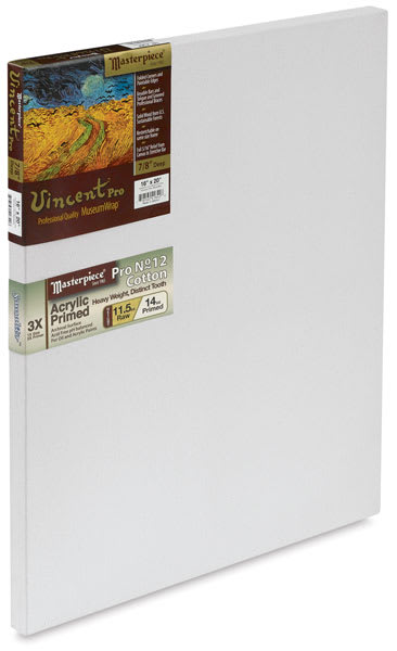 Masterpiece Vincent Pro Sausalito Cotton Canvas - 16" x 20", Acrylic Primed