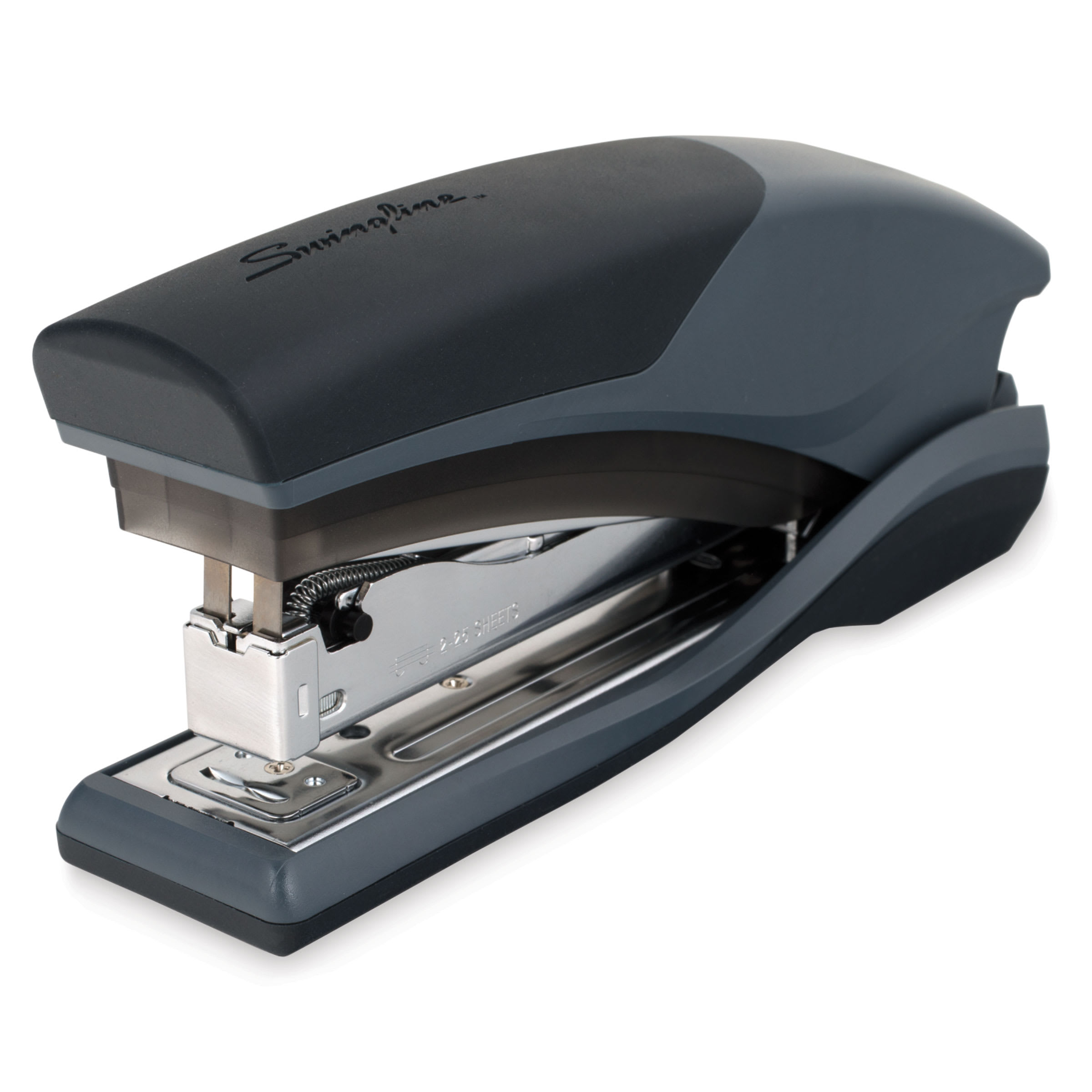 Swingline Optima 25 Reduced-Effort Desktop Stapler, 25-Sheet Capacity, Black (66424) | Quill