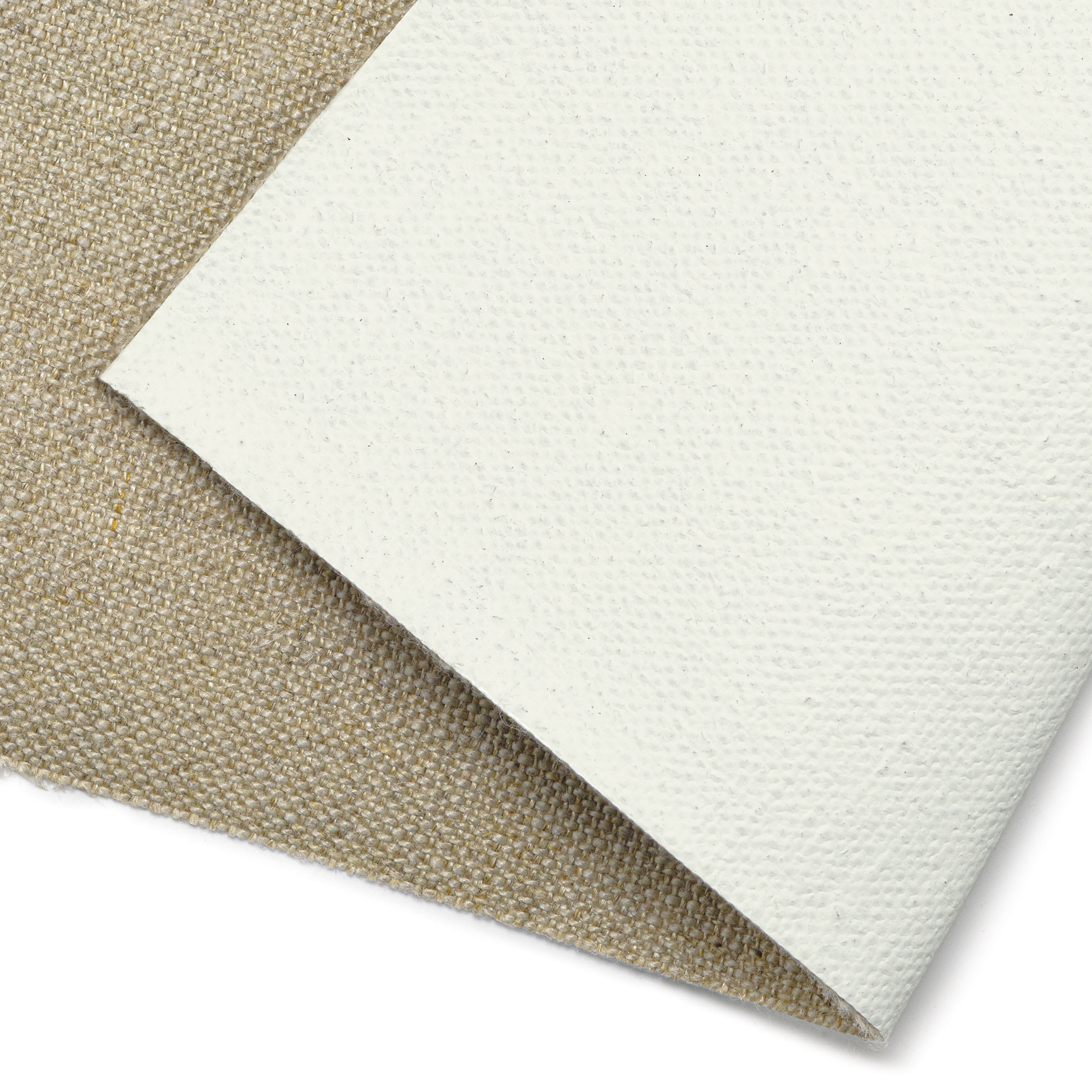 Claessens Linen Canvas Roll - 82" x 5-1/2 yd, Universal Primed, No. 166, Medium Texture