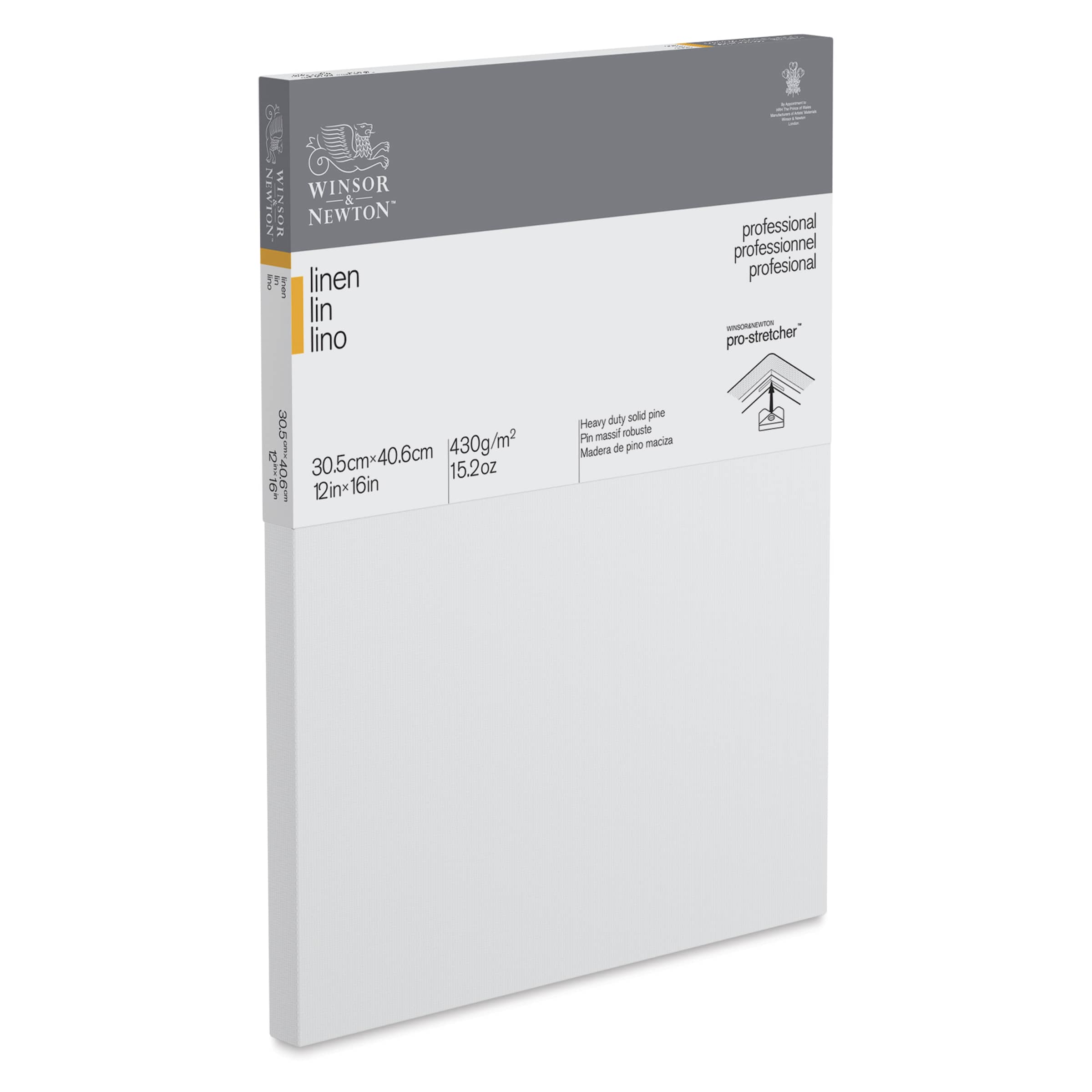 Winsor & Newton Professional Linen Canvas - 12" x 16", 13/16" Profile
