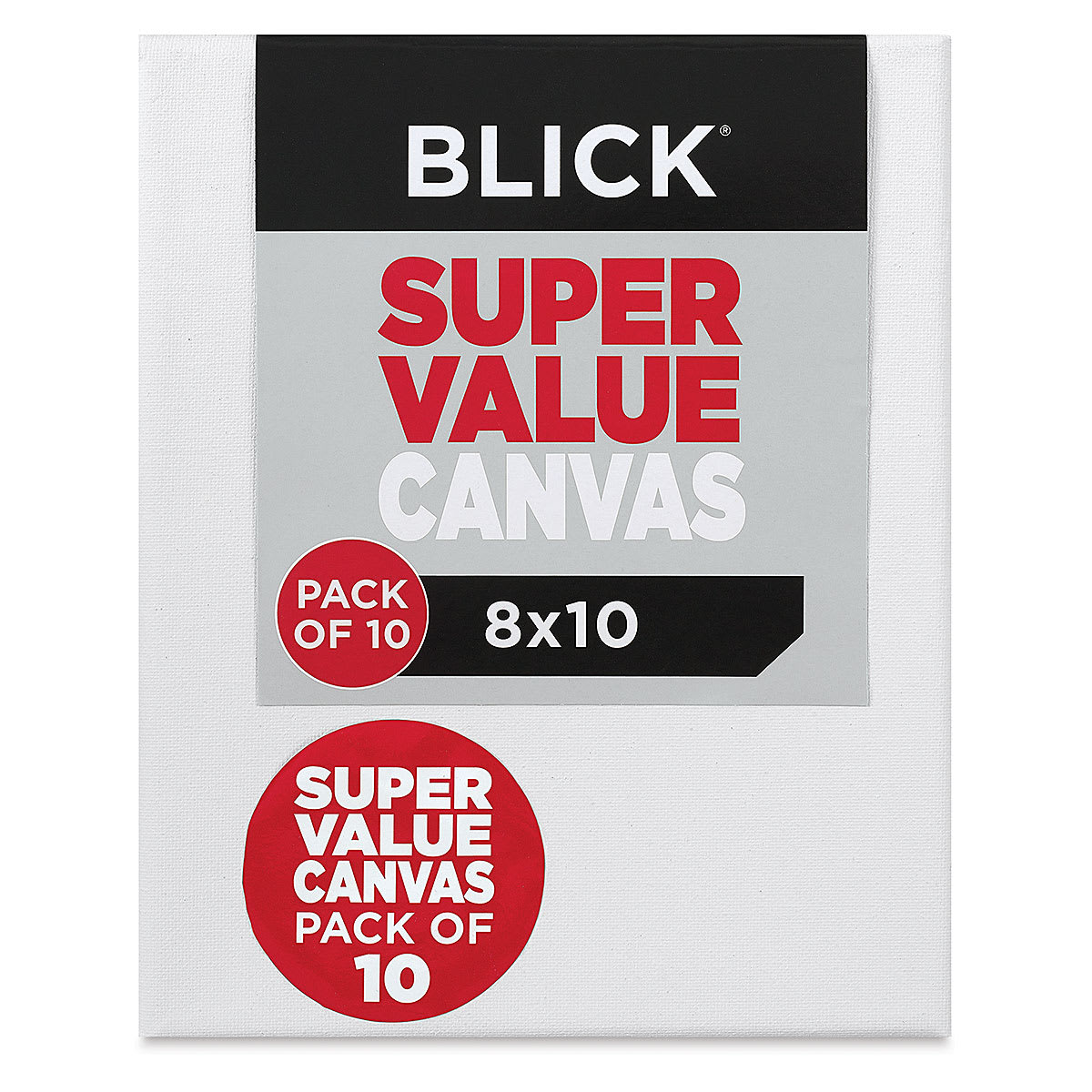 Blick Super Value Canvas Pack - 8" x 10", Pkg of 10